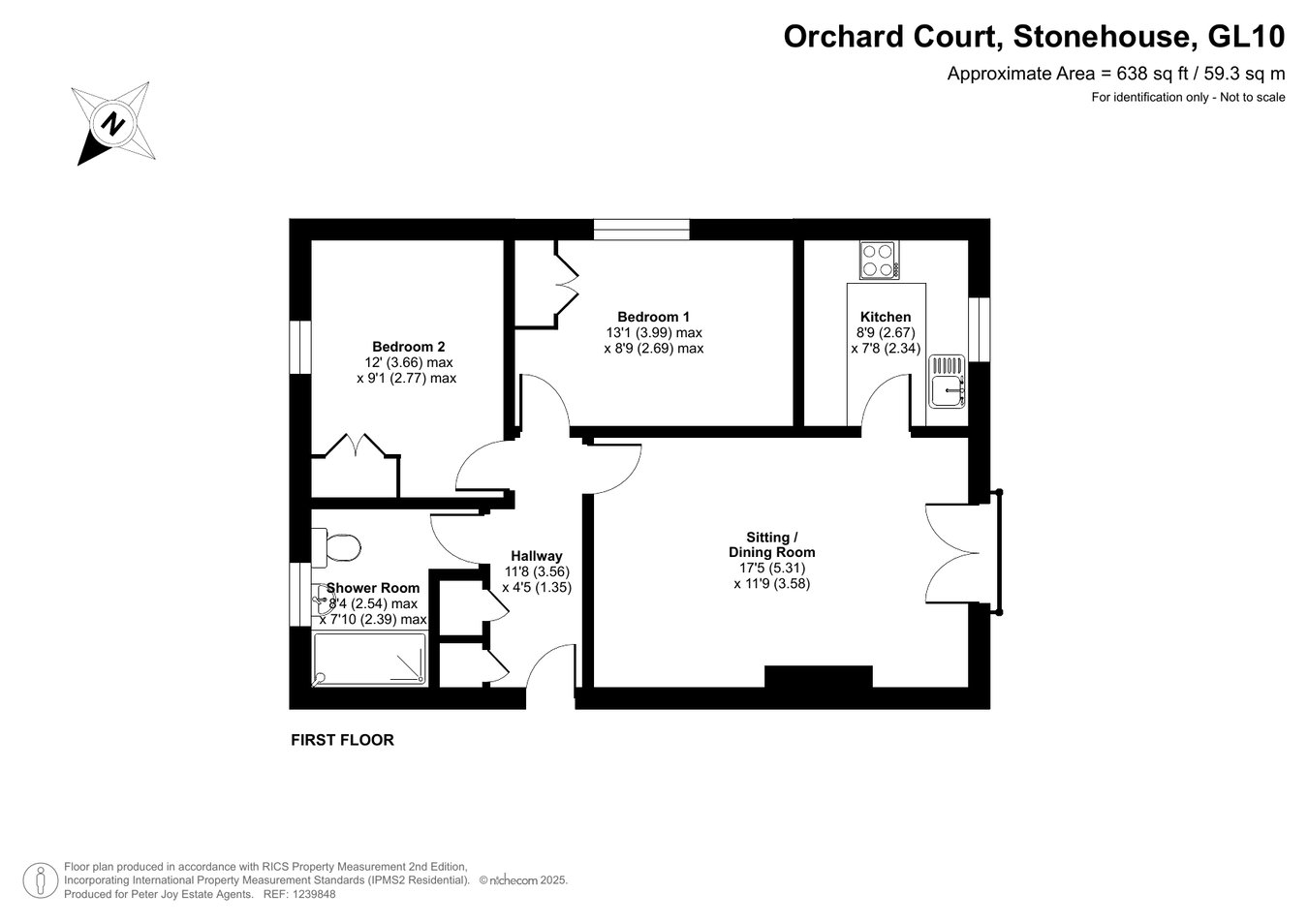 24, Orchard Court, Stonehouse floorplan