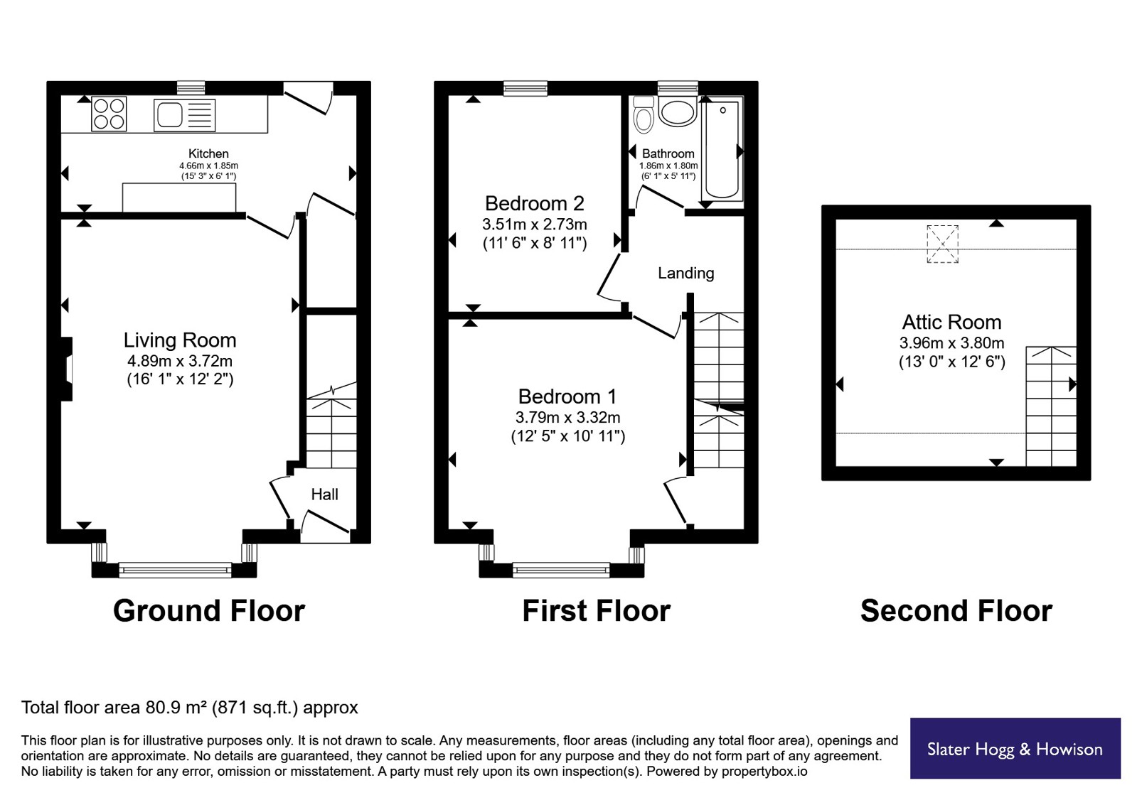 44, Alyth Crescent, Glasgow floorplan
