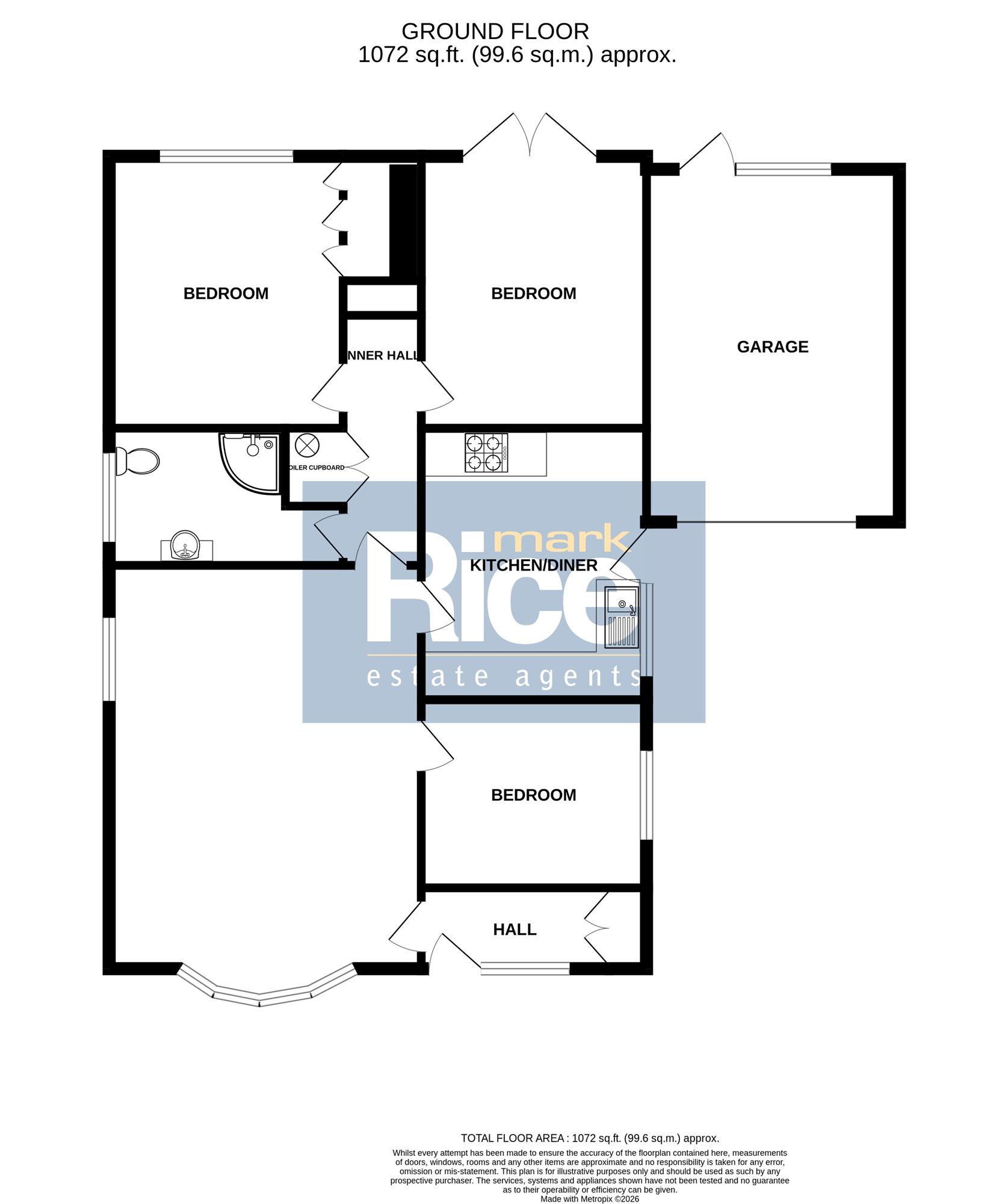 9, Priory Close, Ruskington floorplan