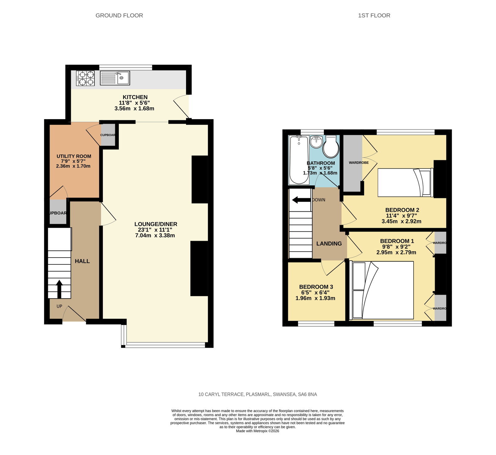 Caryl Terrace, Swansea floorplan