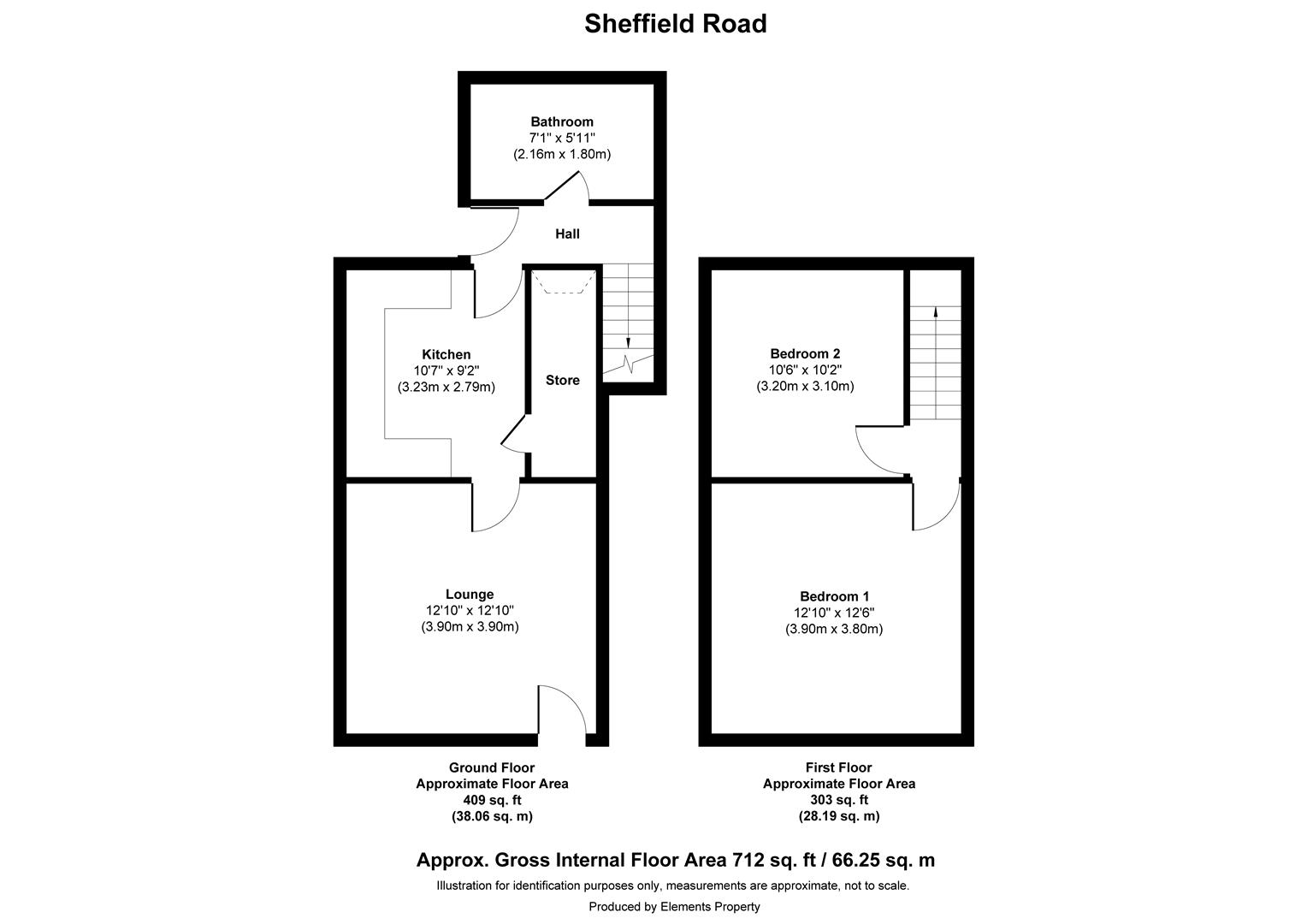131, Sheffield Road., Barnsley floorplan