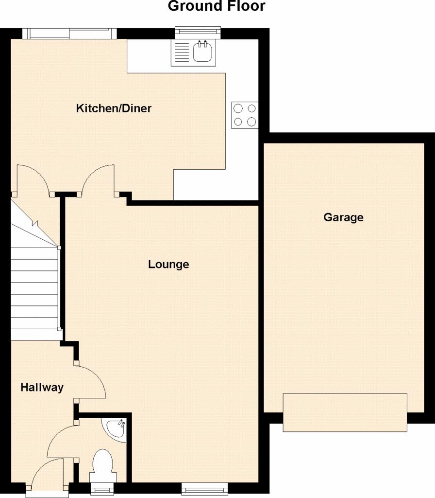 3 Bedrooms Semi-detached house for sale in Cavendish Way, Grantham NG31