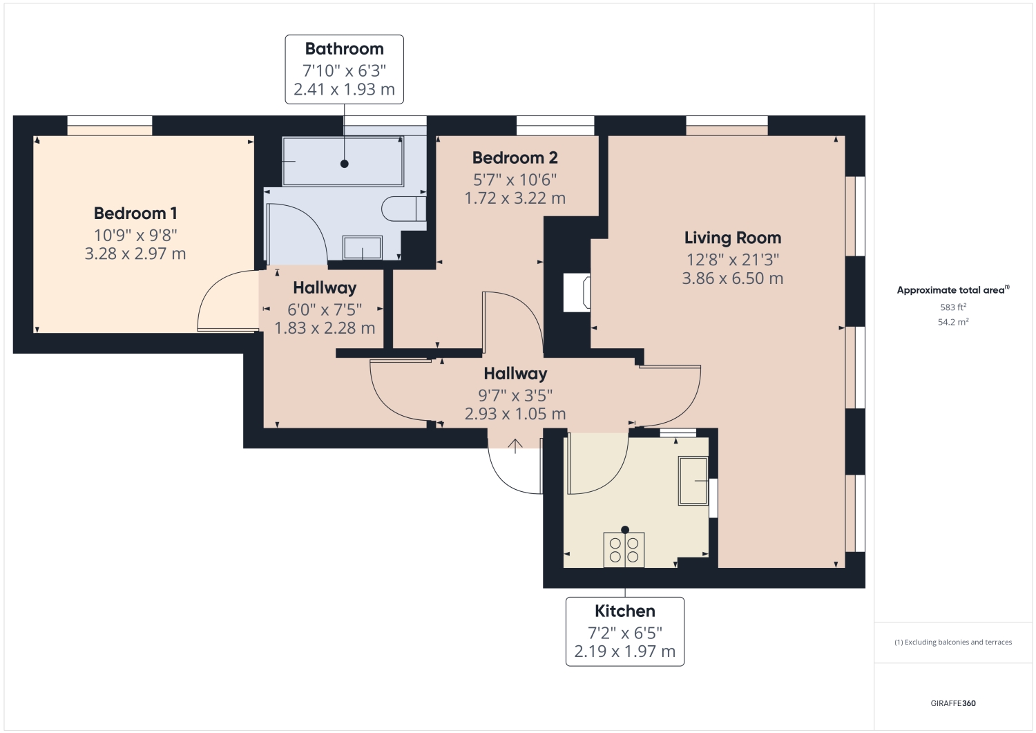 1b, 1-3 Ormond Terrace, Cheltenham floorplan