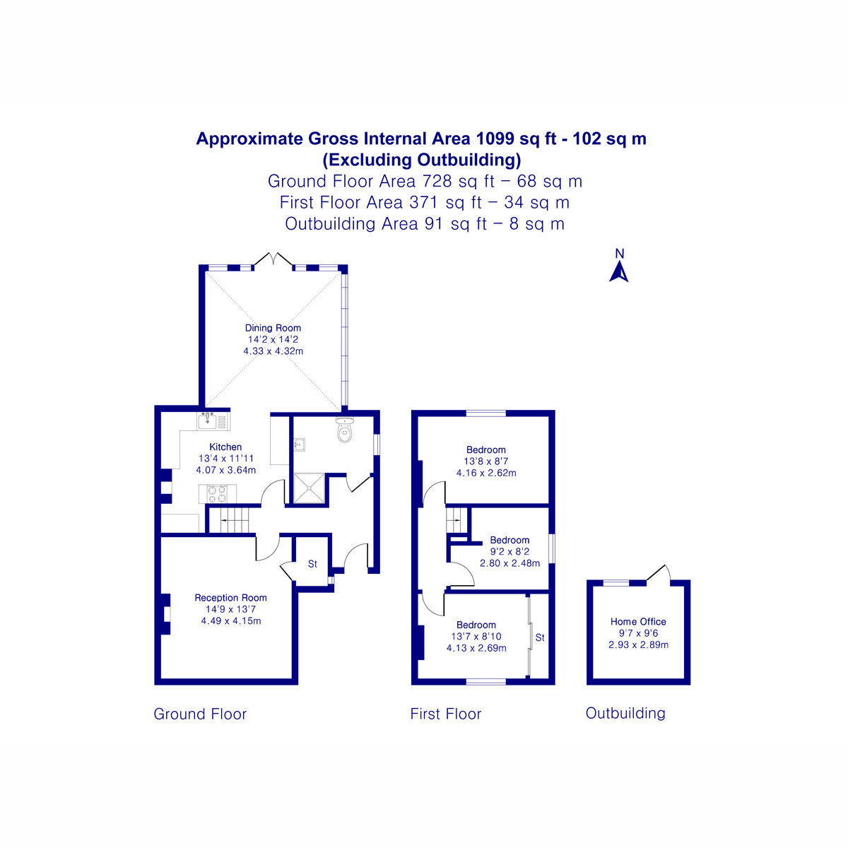 8, Barcote Cottages, Buckland floorplan