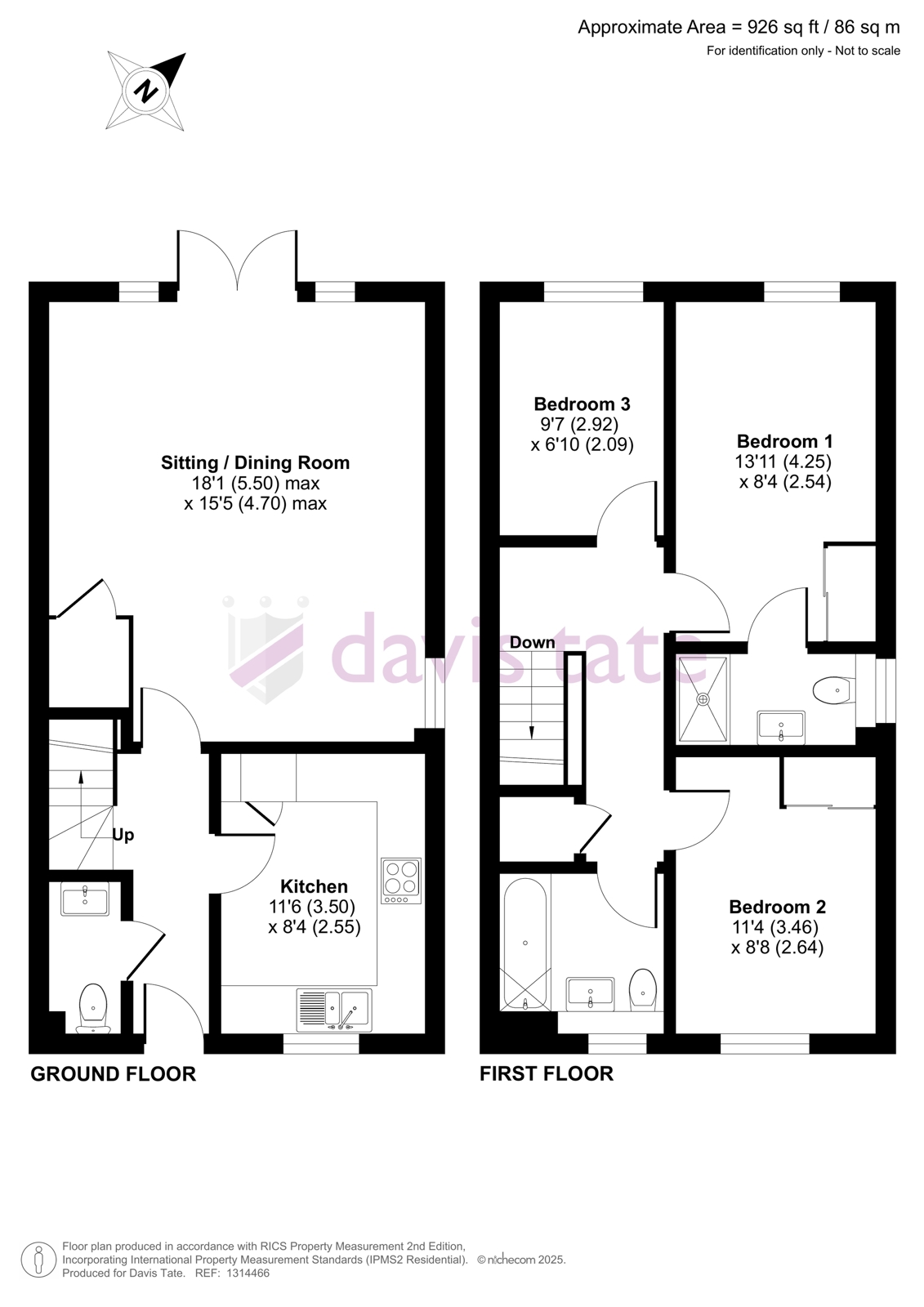 64, Nightingale Way, Berkshire floorplan