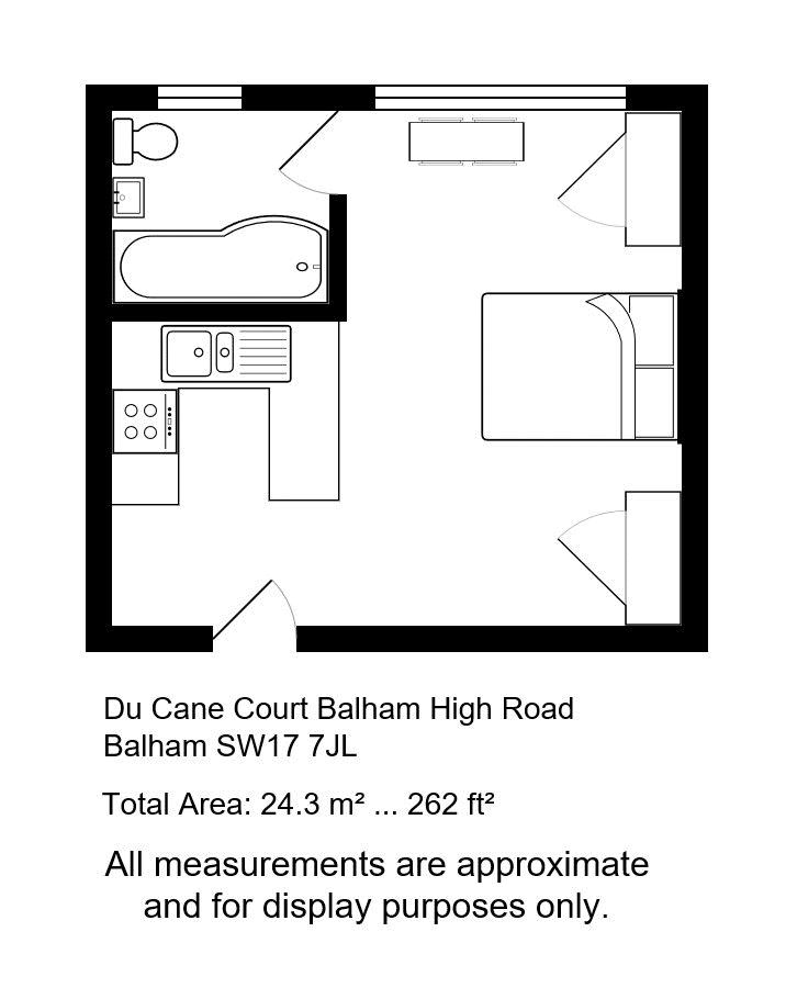 0 Bedrooms Studio to rent in Du Cane Court, Balham High Road, Balham SW17