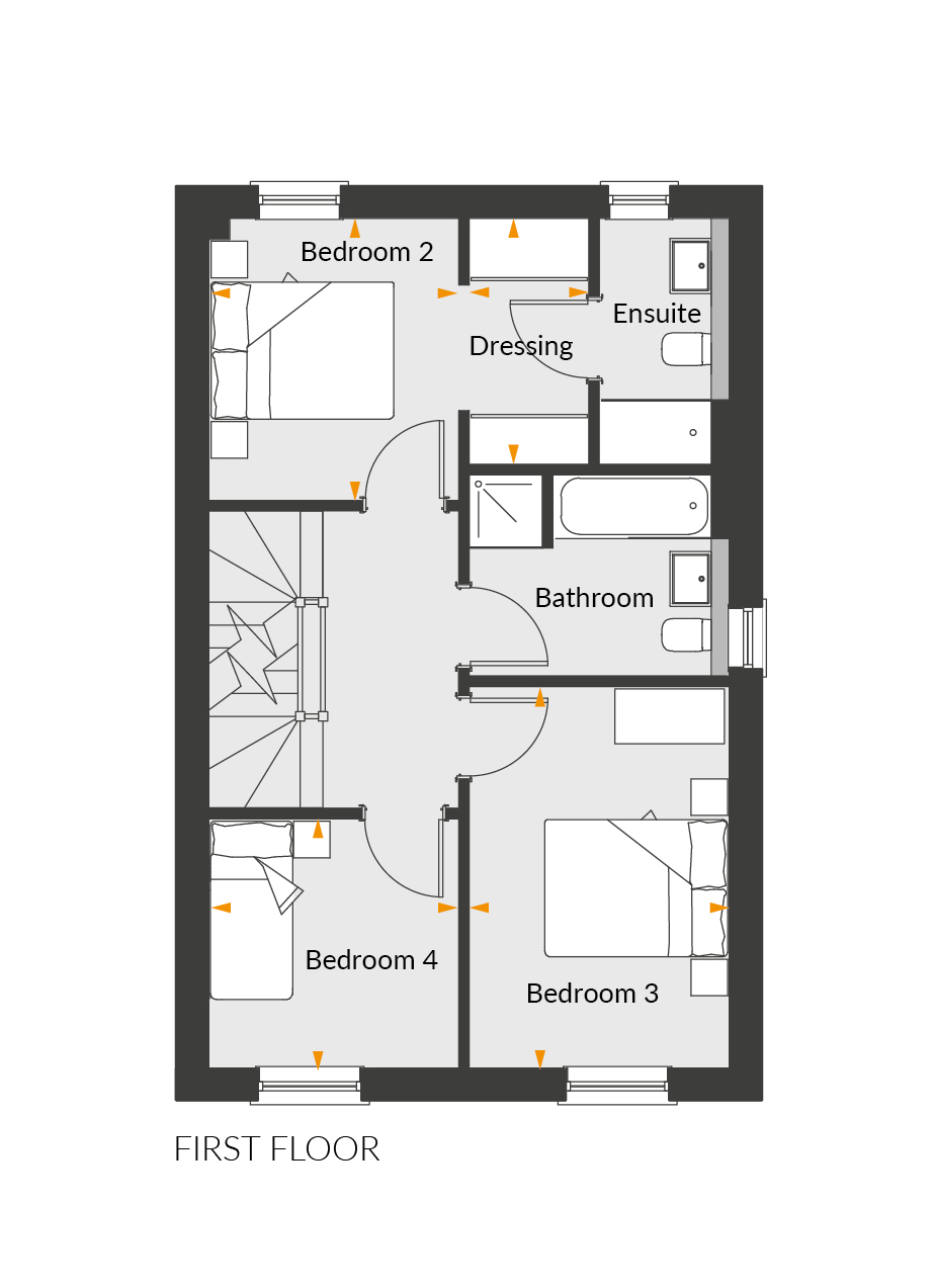 Plot 11, The Southland,, Mead Fields, Banwell floorplan