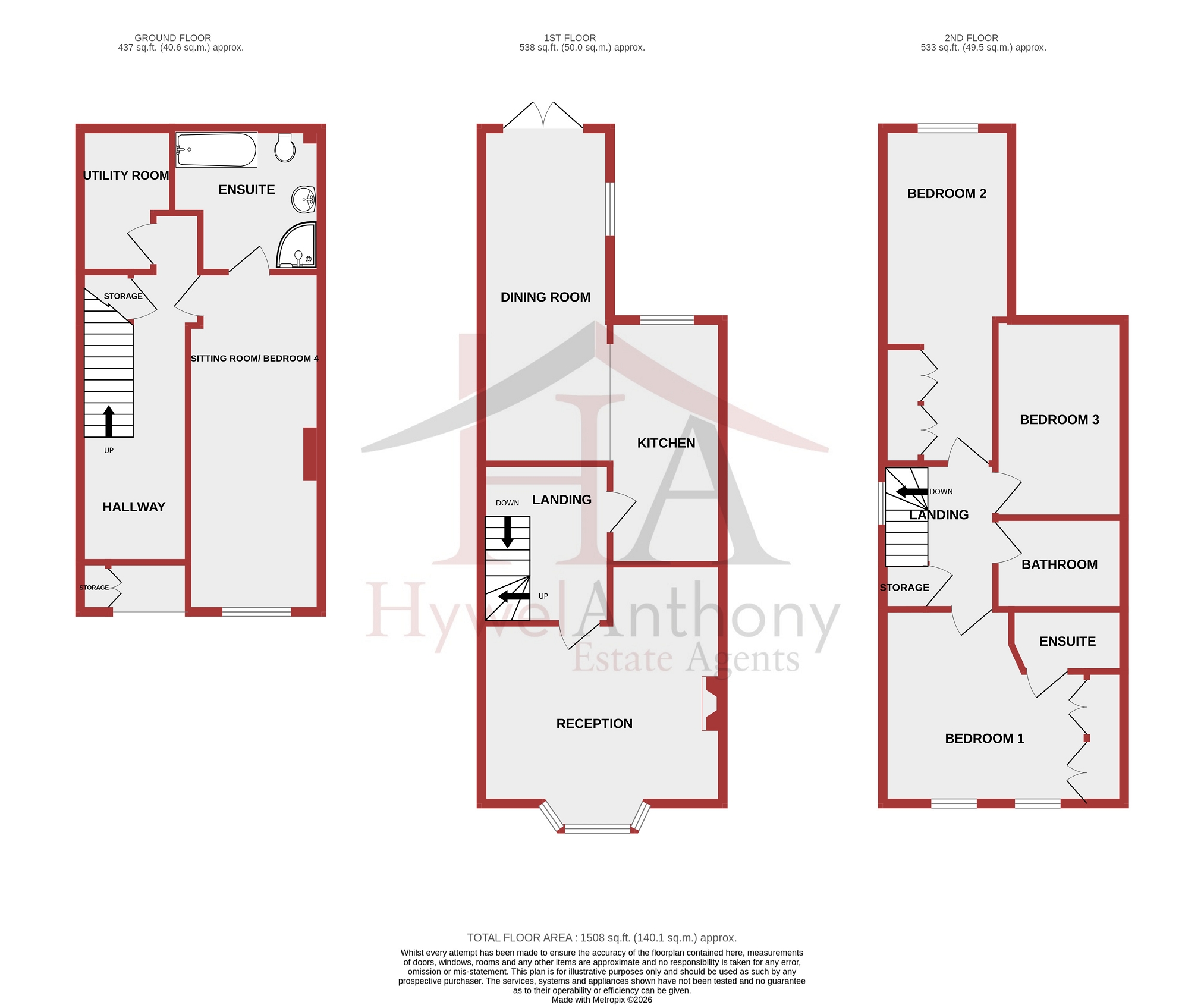 18, Dan Y Graig Heights, Pontyclun floorplan
