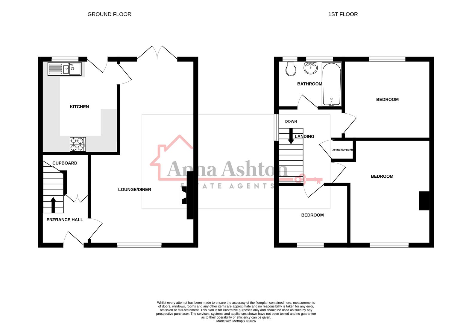 129, Woodfield Road, Ammanford floorplan