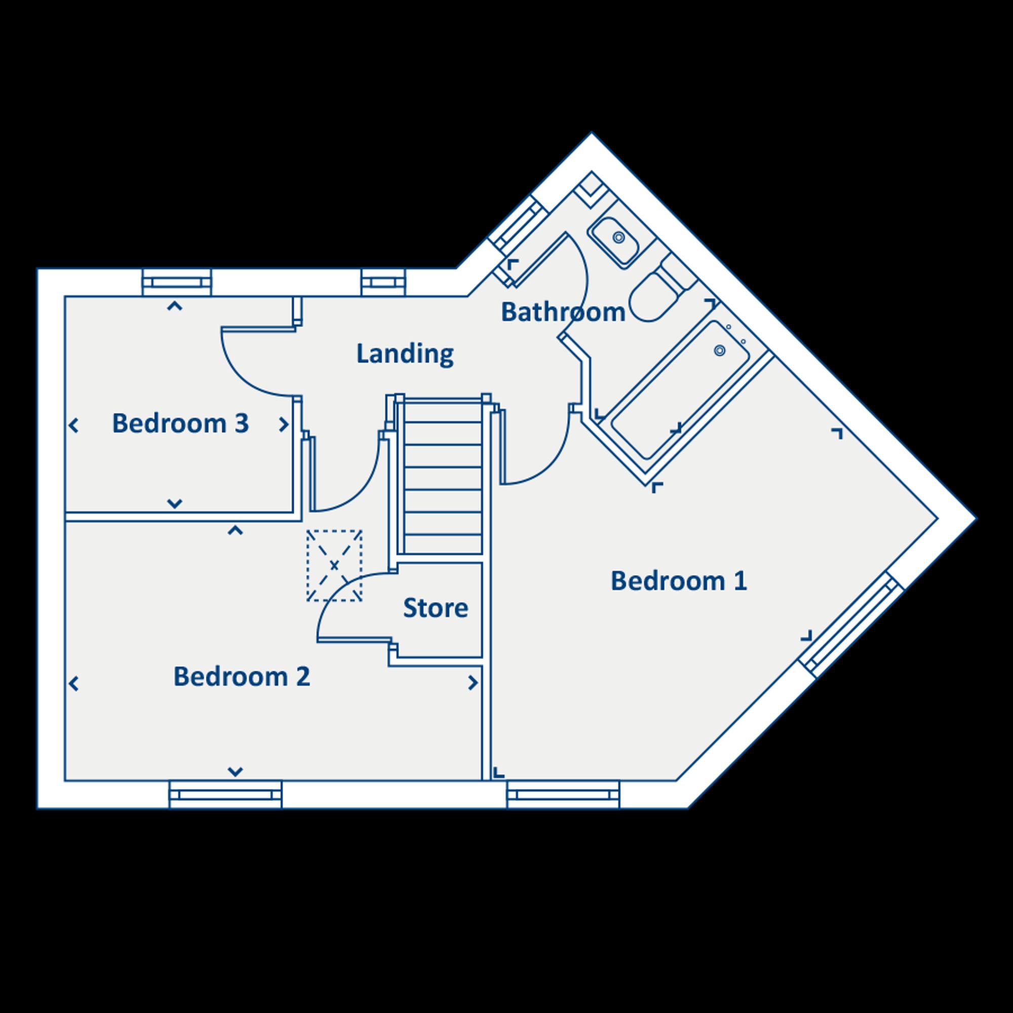 The Waldon Mill Place, Stoke on Trent floorplan