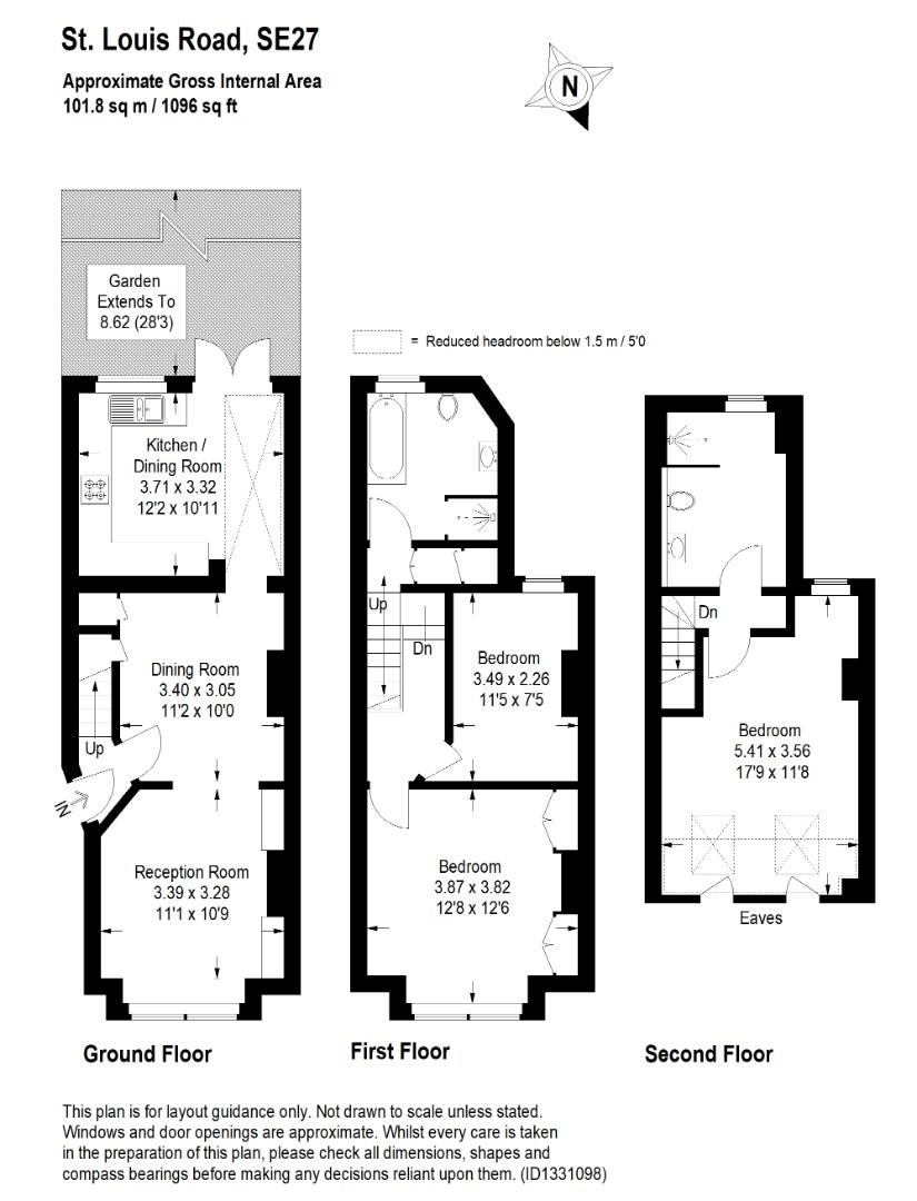 23, St. Louis Road, London floorplan