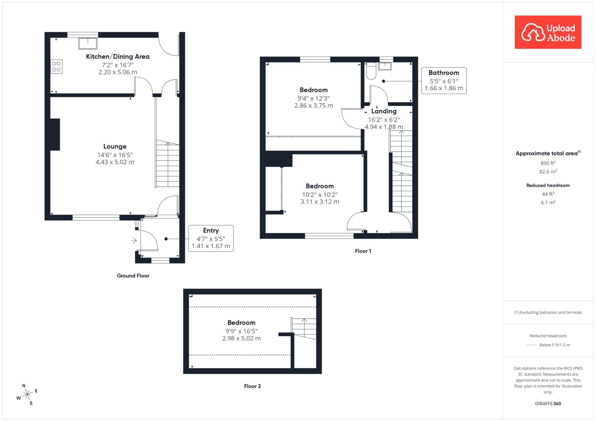 133, Dunottar Avenue, Coatbridge floorplan