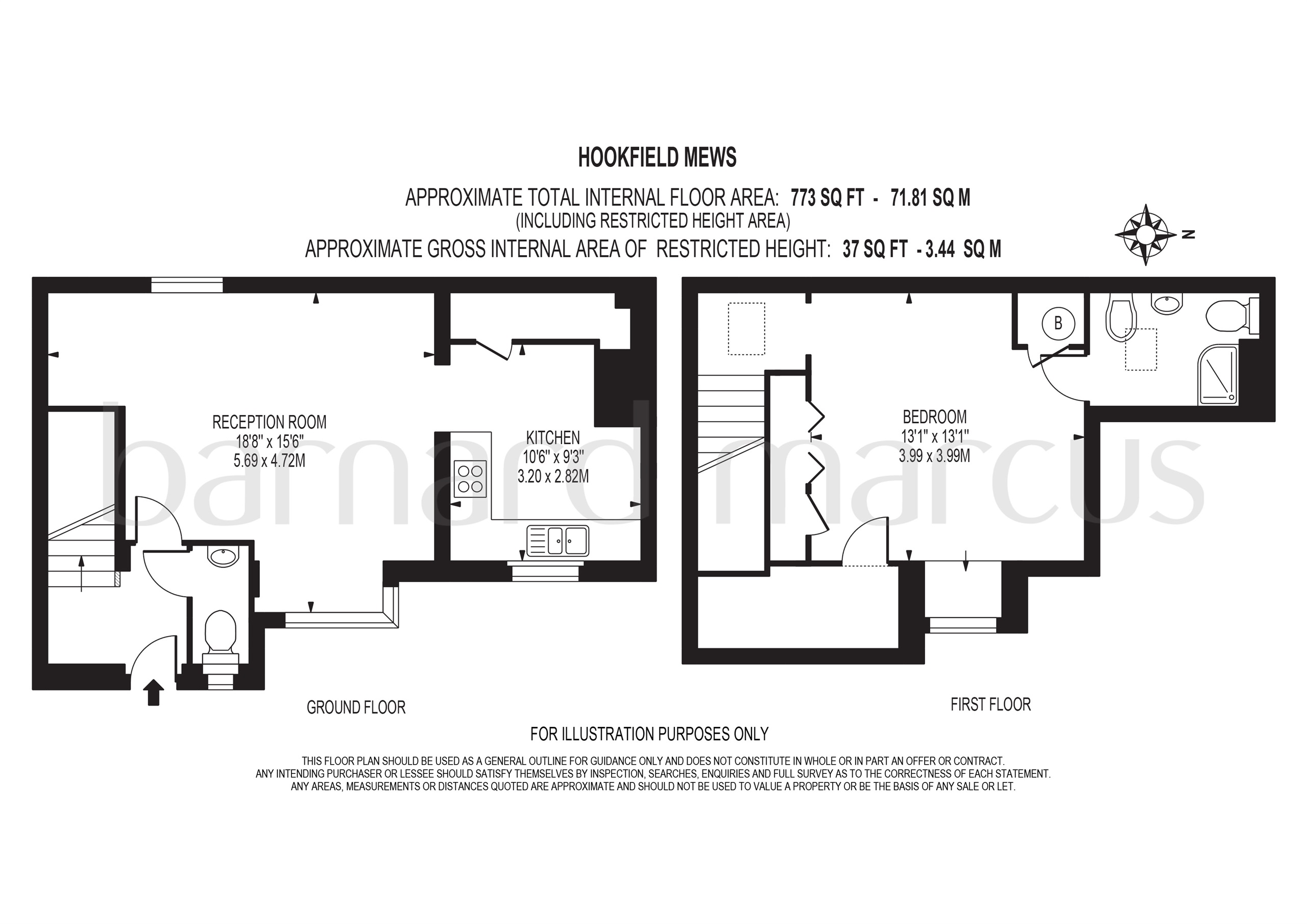 9, Hookfield Mews, West Hill, Epsom floorplan