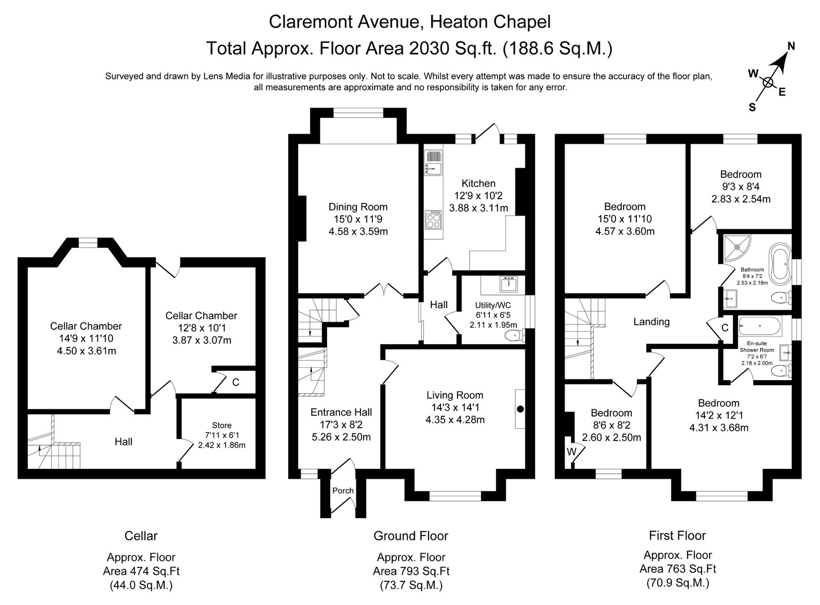 6, Claremont Avenue, Stockport floorplan