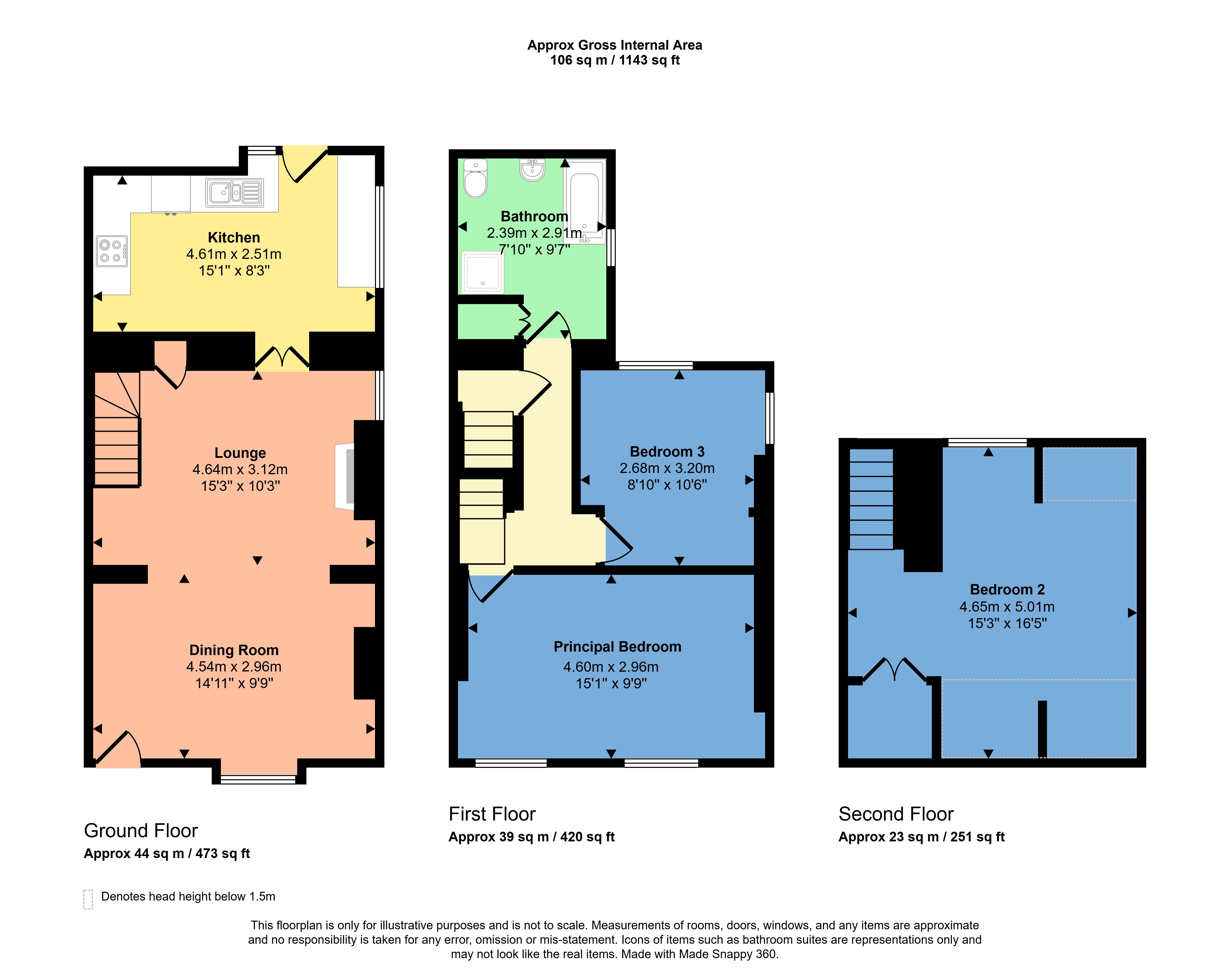 2, Barn Lane, Cornwall floorplan