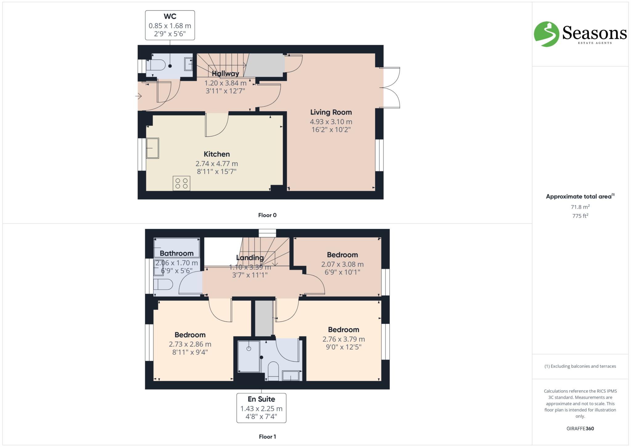 8, Trelawny Close, Looe floorplan