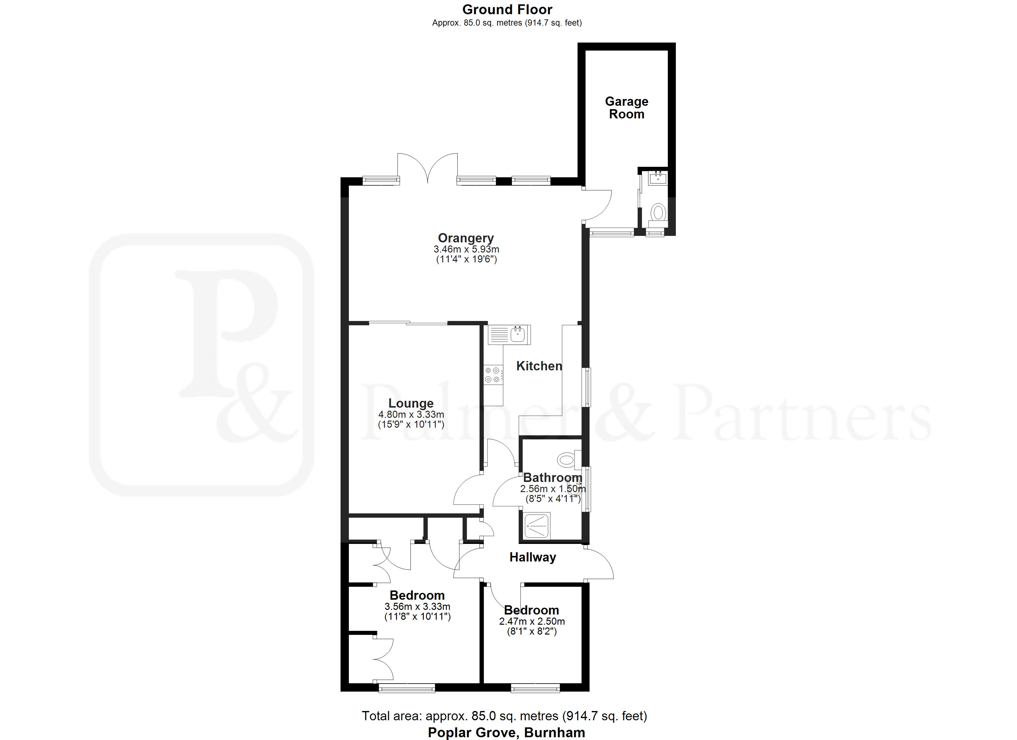 17, Poplar Grove, Essex floorplan