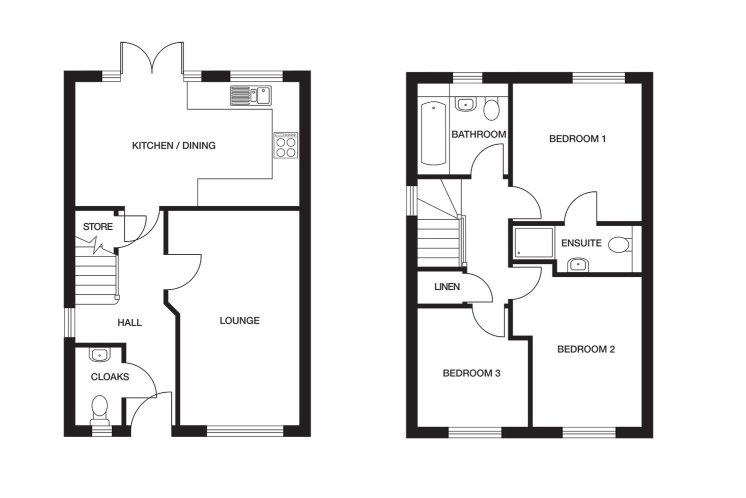 Plot 127 The Lansdown, Tennyson Fields, Louth floorplan