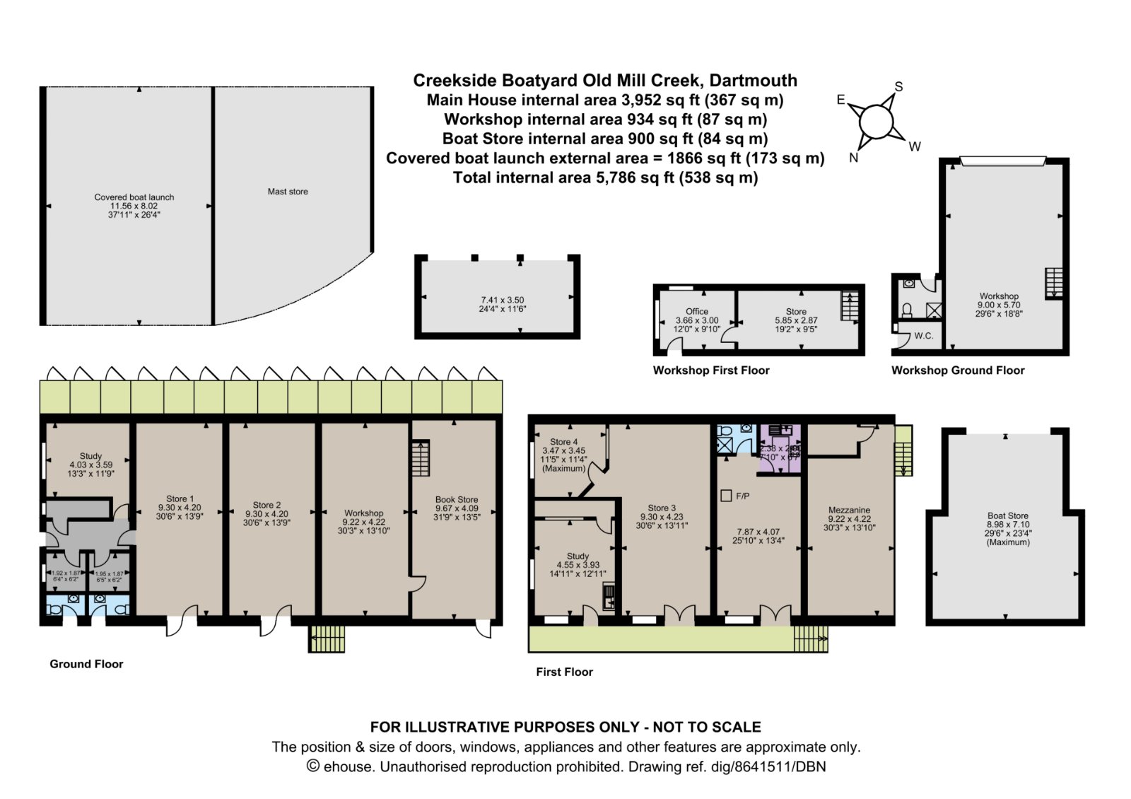 Creekside Boatyard,, Old Mill Creek, Devon floorplan
