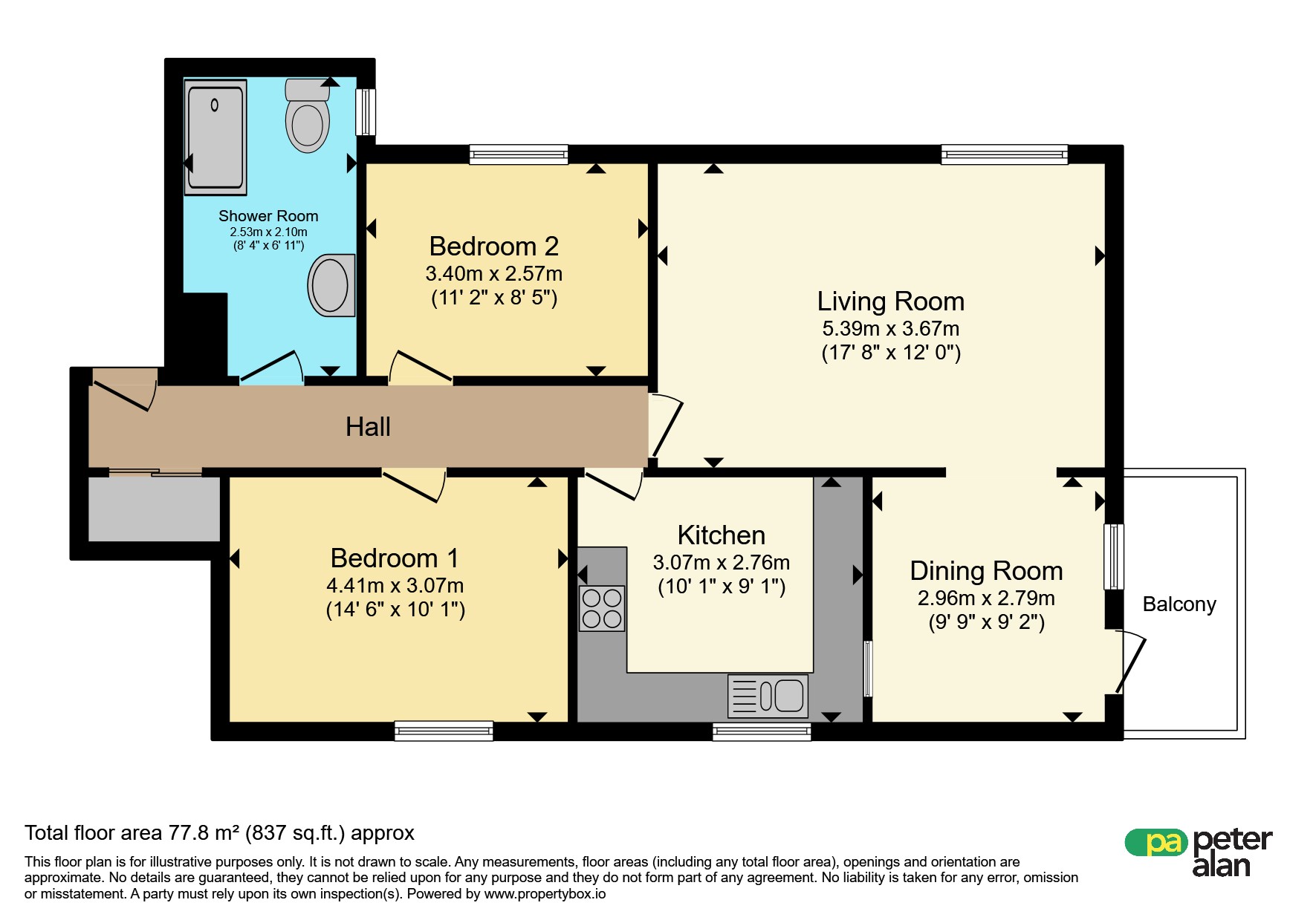 Flat 15, Foxwood Close, Newport floorplan