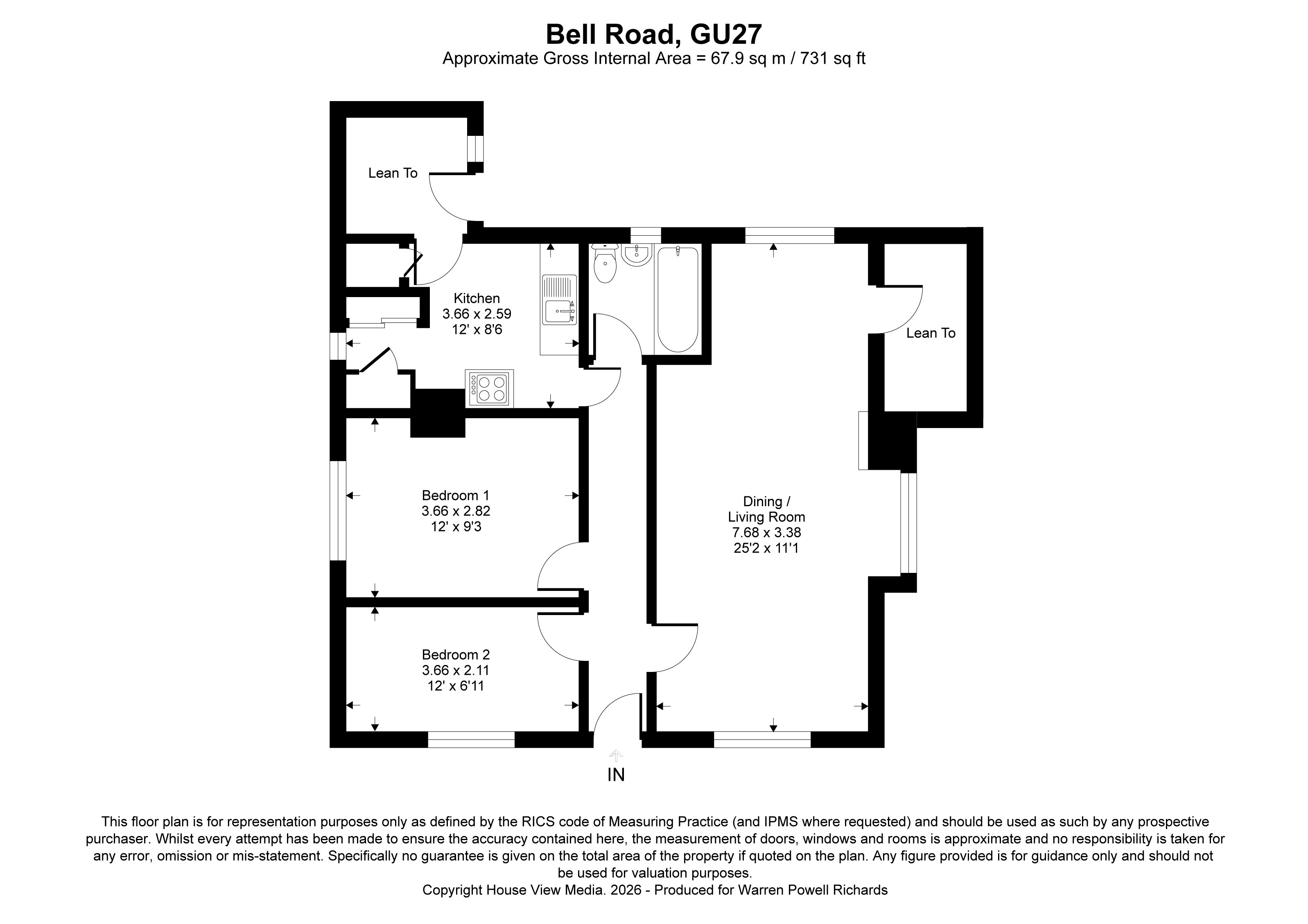 Orchard Cottage, 15, Bell Road, Surrey floorplan