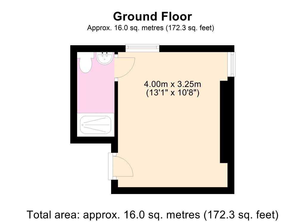 Flat 1 Room 2, 24, Knaresborough Road, North Yorkshire floorplan
