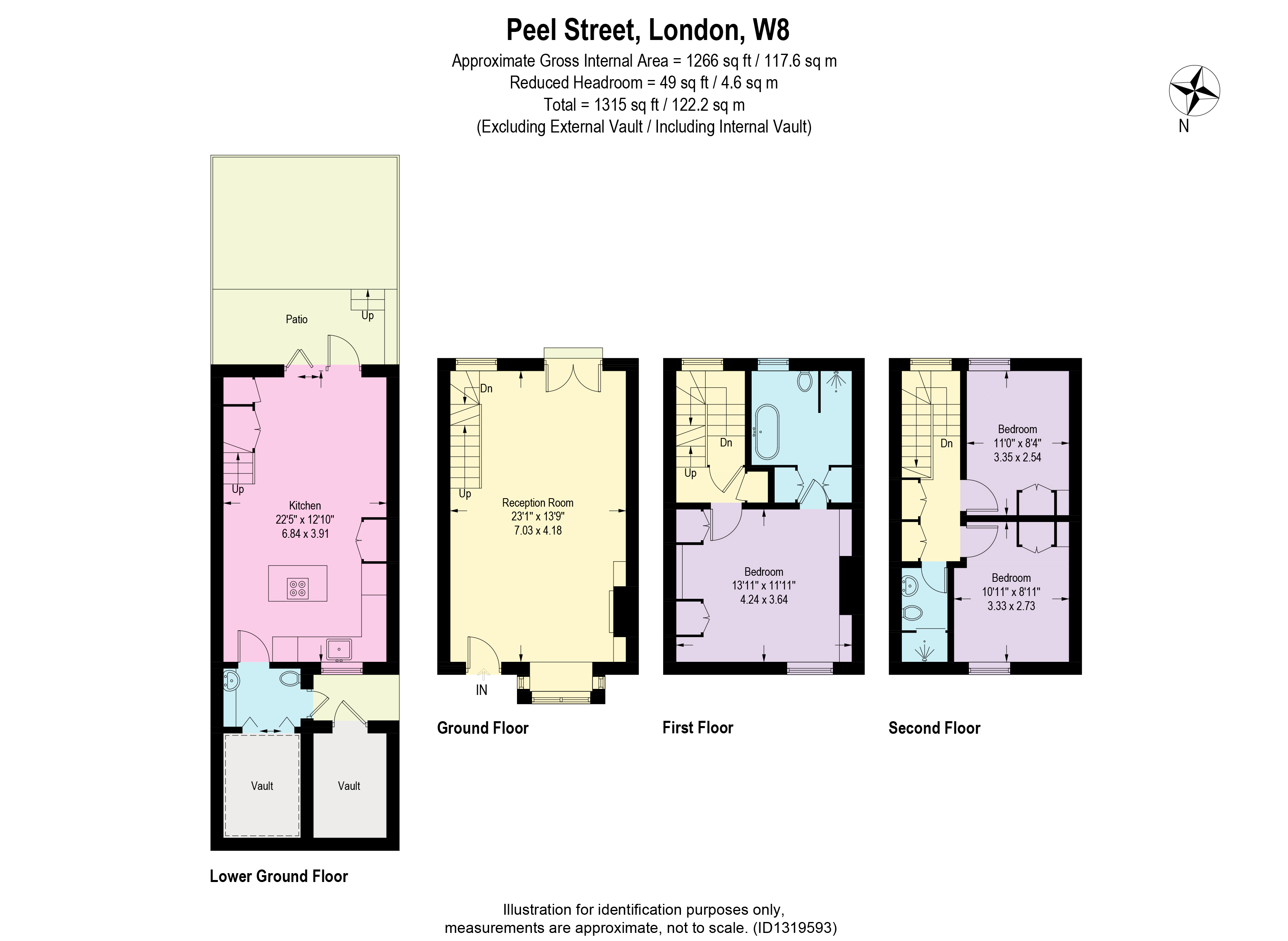 5, Peel Street, London floorplan