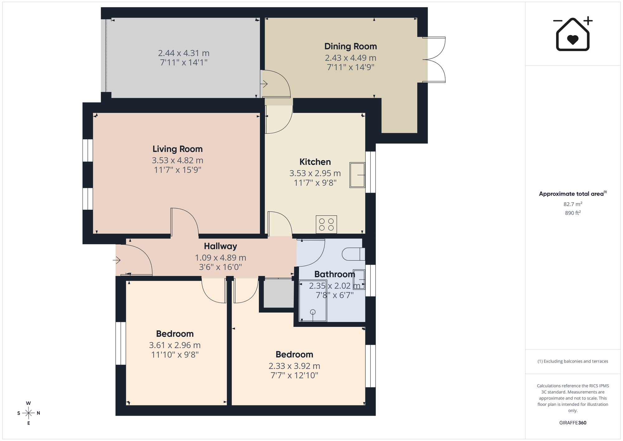 9 Picton Close, Narberth floorplan