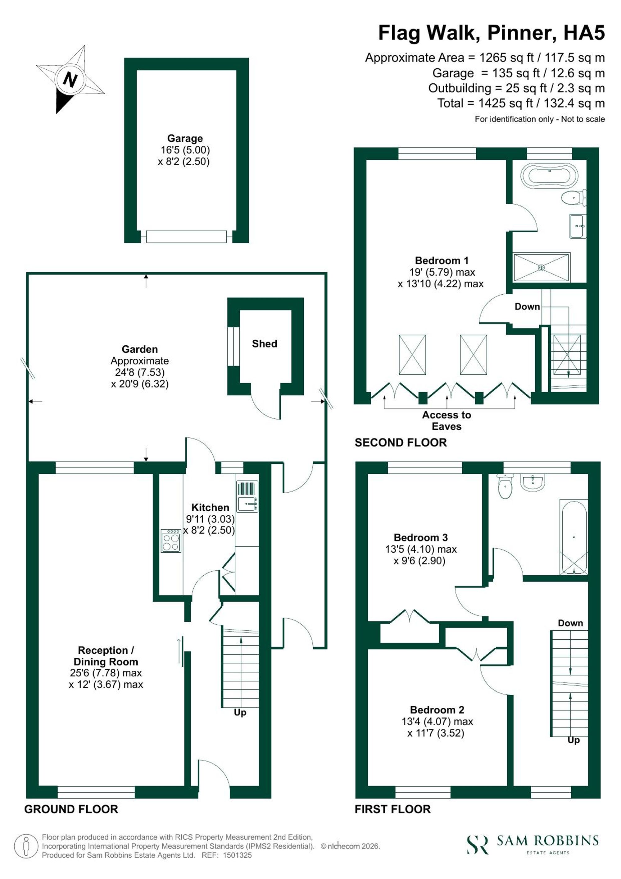24 Flag Walk, Pinner floorplan