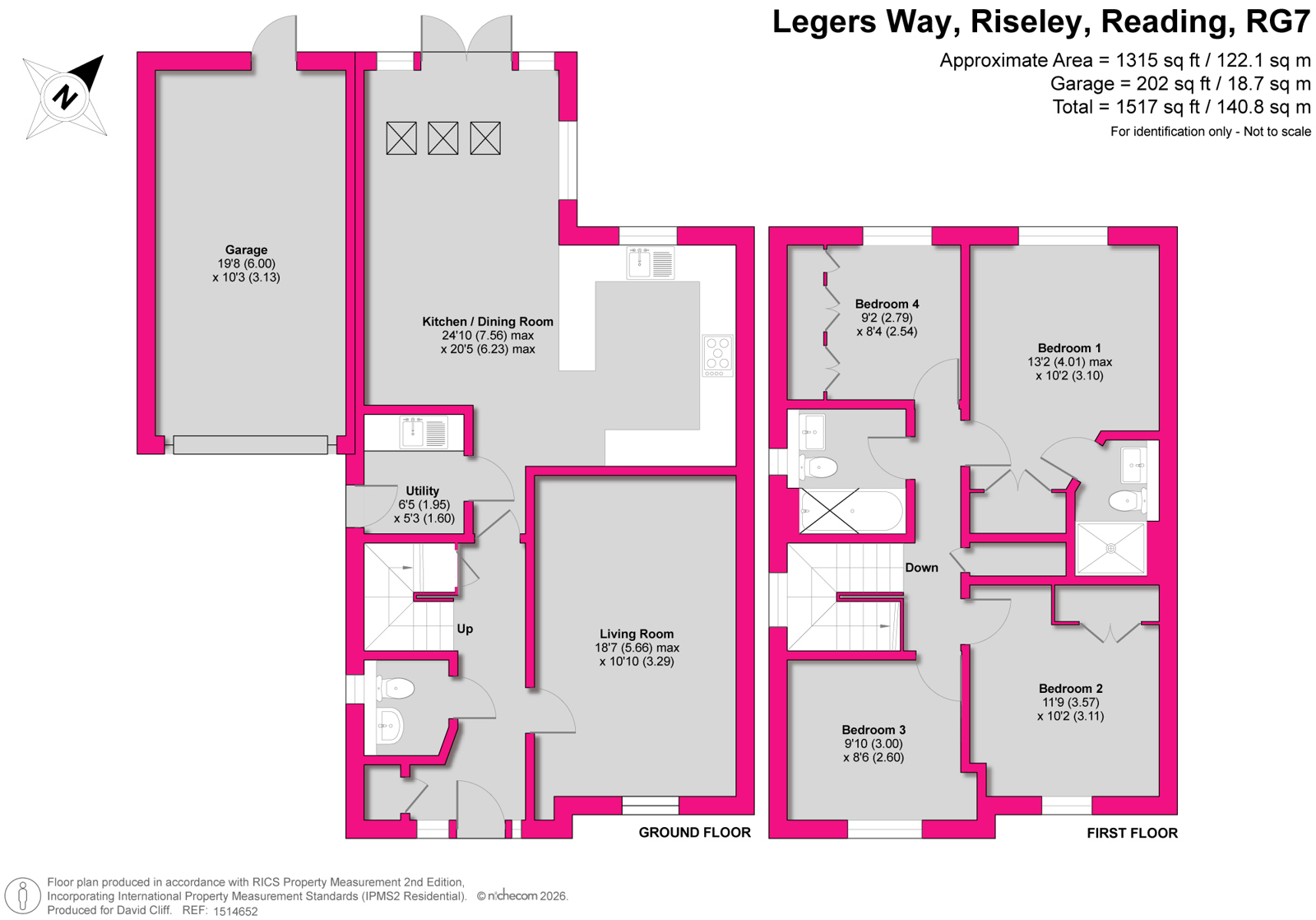 10, St. Legers Way, Reading floorplan