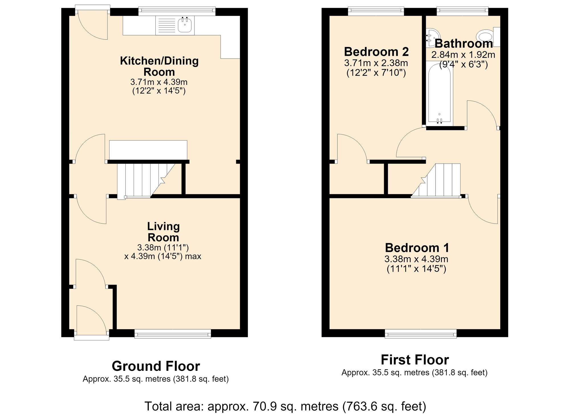 22 West View, Accrington floorplan