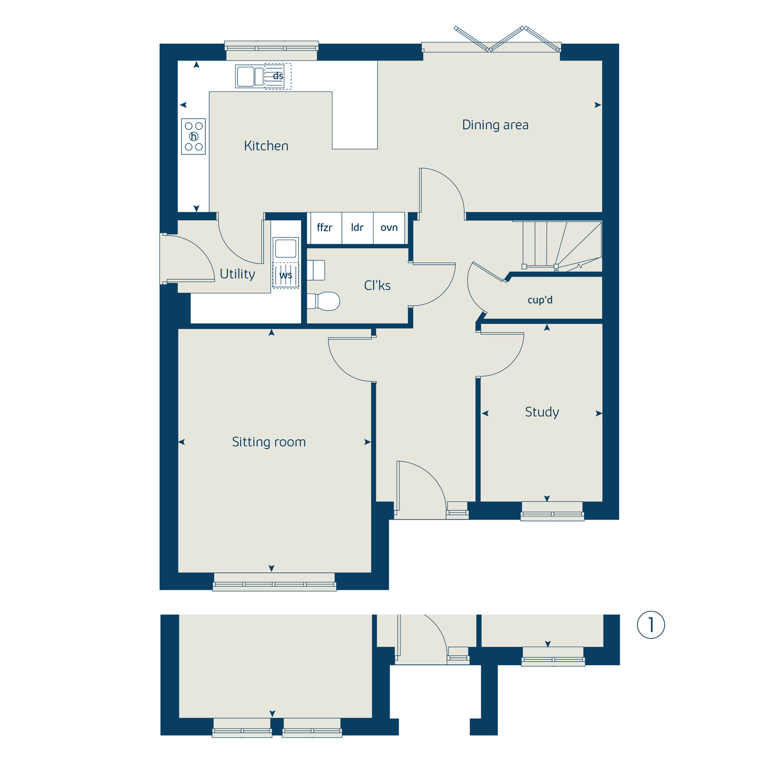 121, Leadon Way, Ledbury floorplan