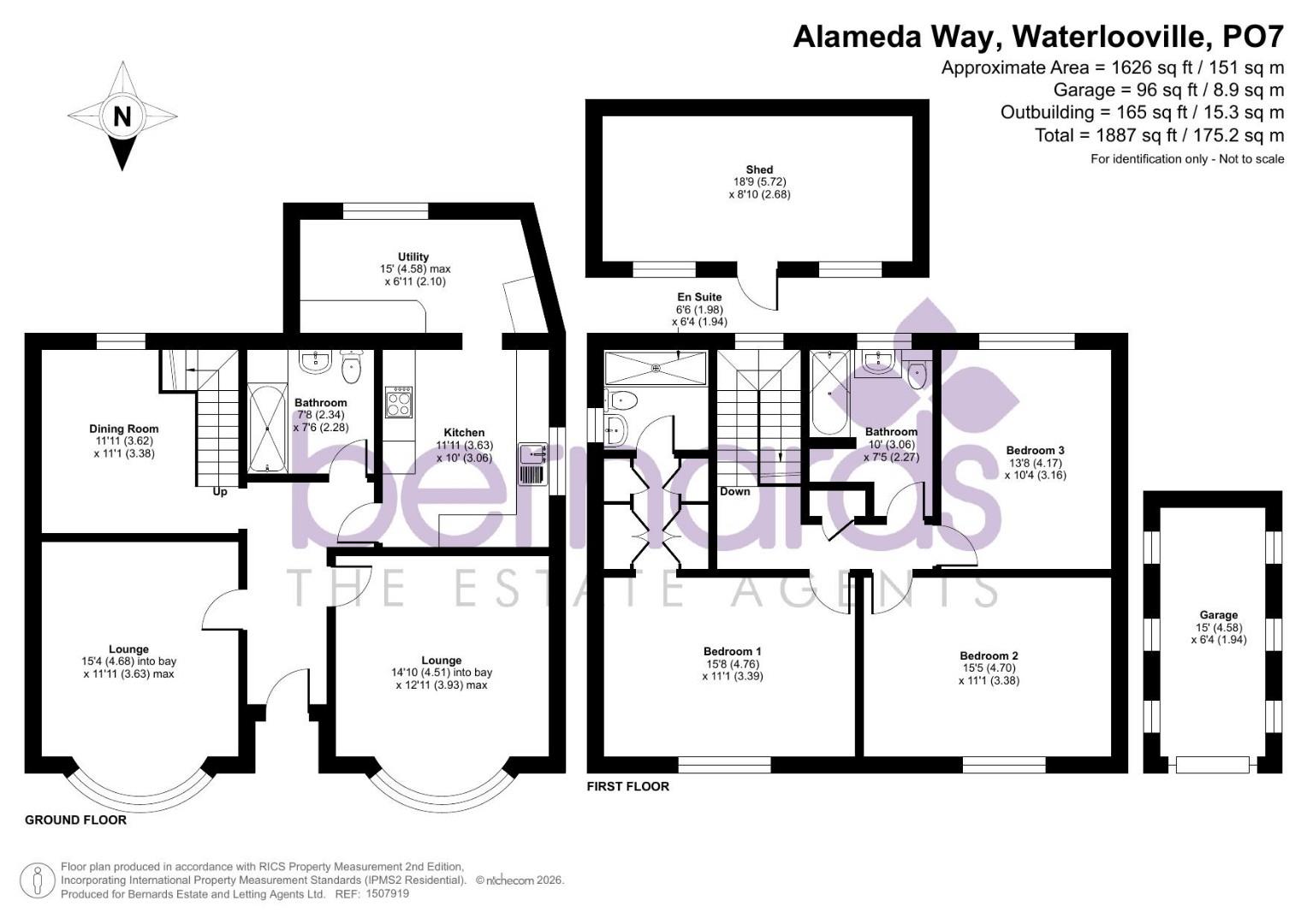 12, Alameda Way, Waterlooville floorplan