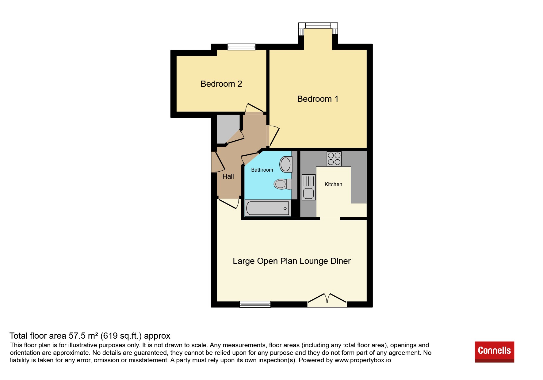 Flat 4, Parkhall Gardens, Rosemary Avenue, Wolverhampton floorplan