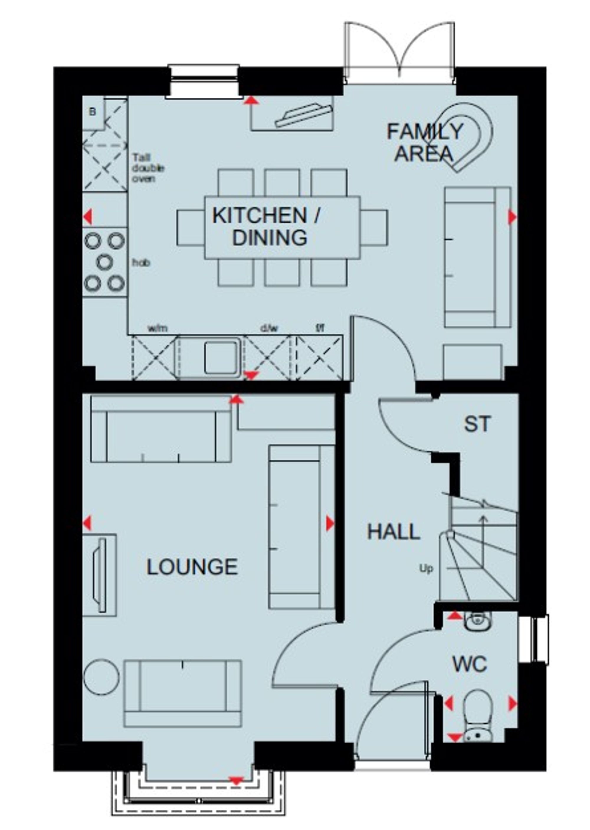 Plot 218, Fiddington Fields, Tewkesbury floorplan