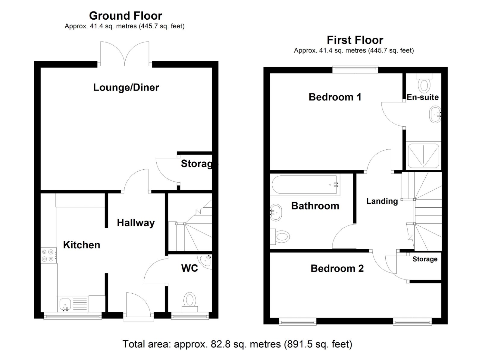 15, Dixon Close, Staffordshire floorplan