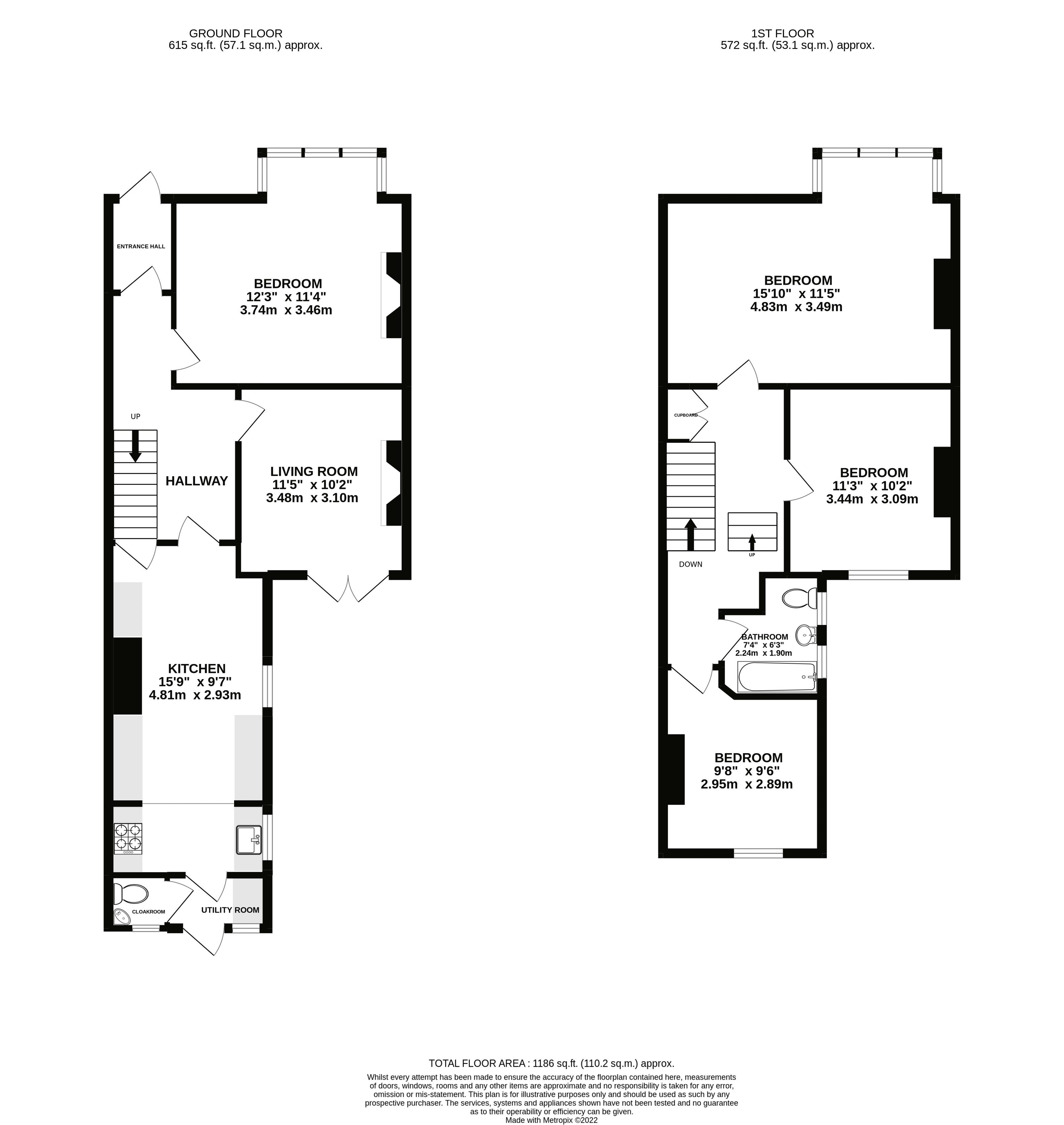 Clinton Avenue, Exeter floorplan