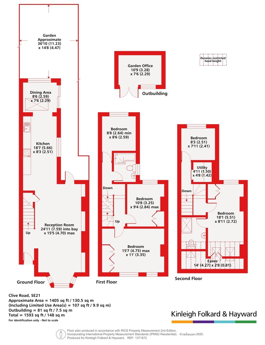 73, Clive Road, London floorplan