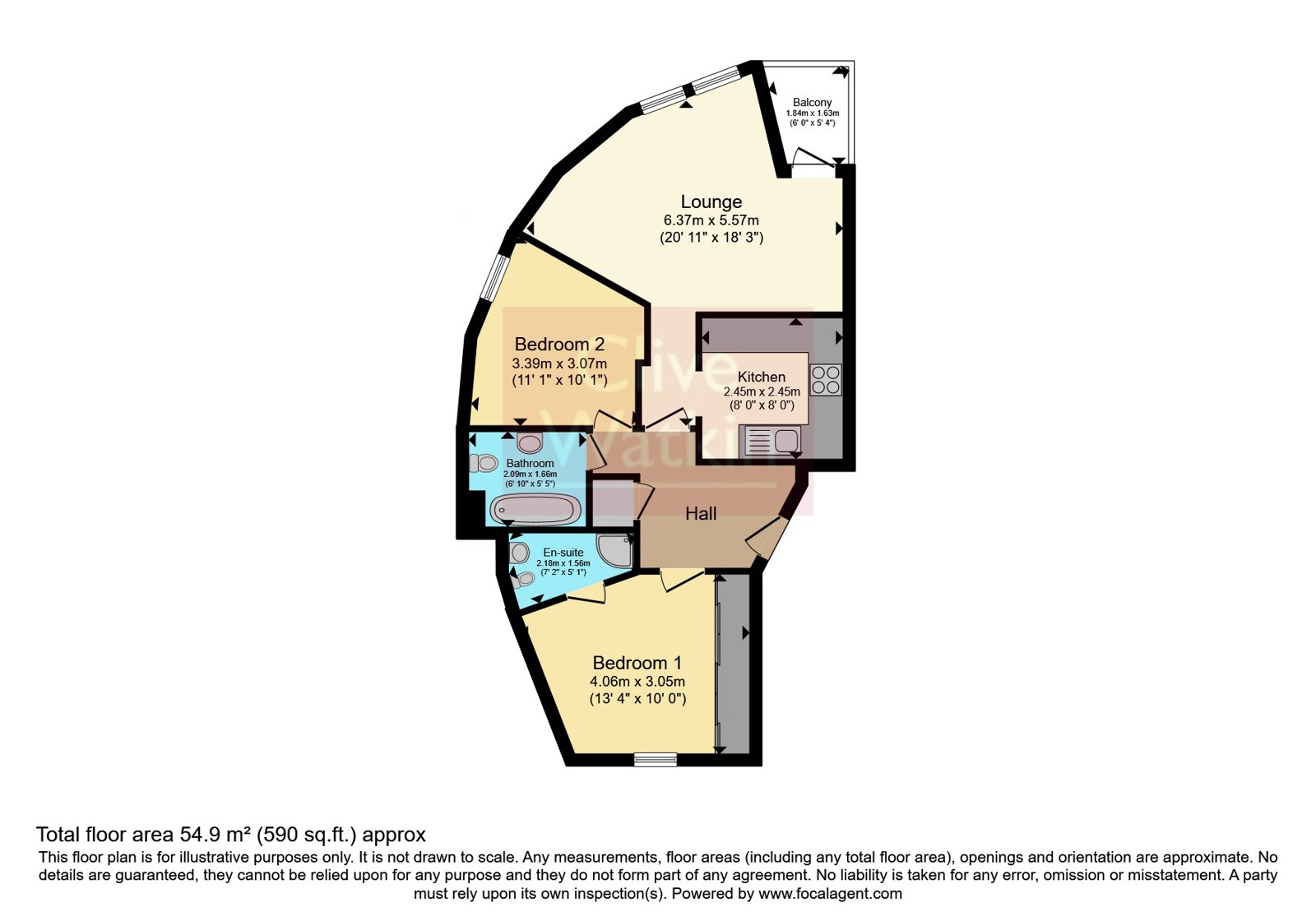Flat 14, Roughley House, 9, Bridge Street, Merseyside floorplan