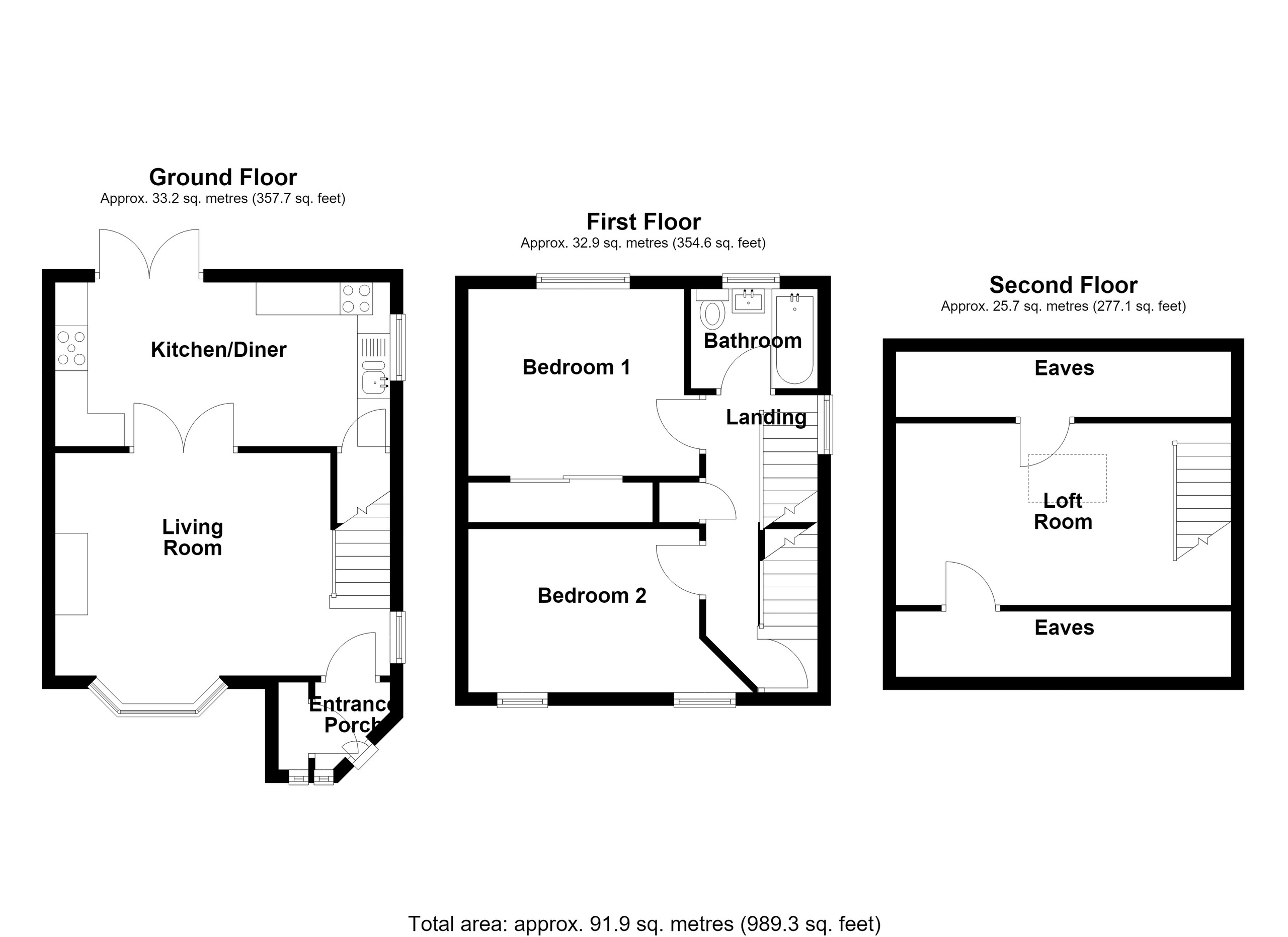 26 Heol Scwrfa, Merthyr Tydfil floorplan