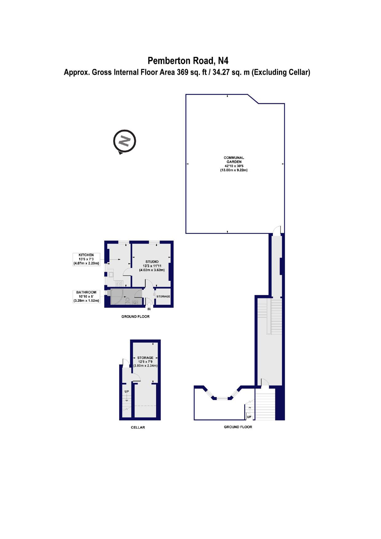Flat 3, 54, Pemberton Road, London floorplan