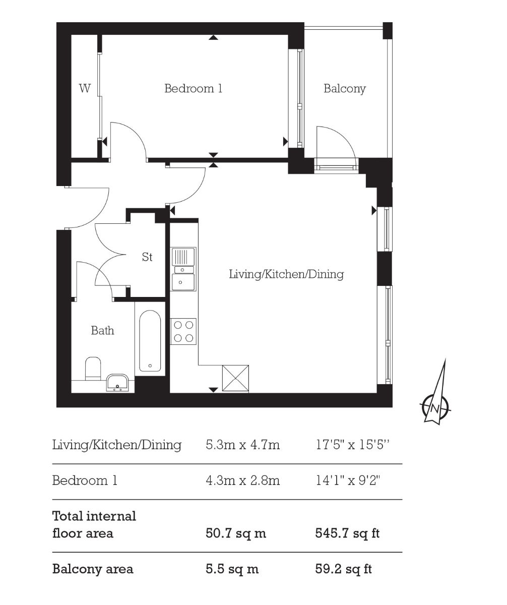 1 Bedrooms Flat to rent in Glass Blowers House, 15 Valencia Close, London E14