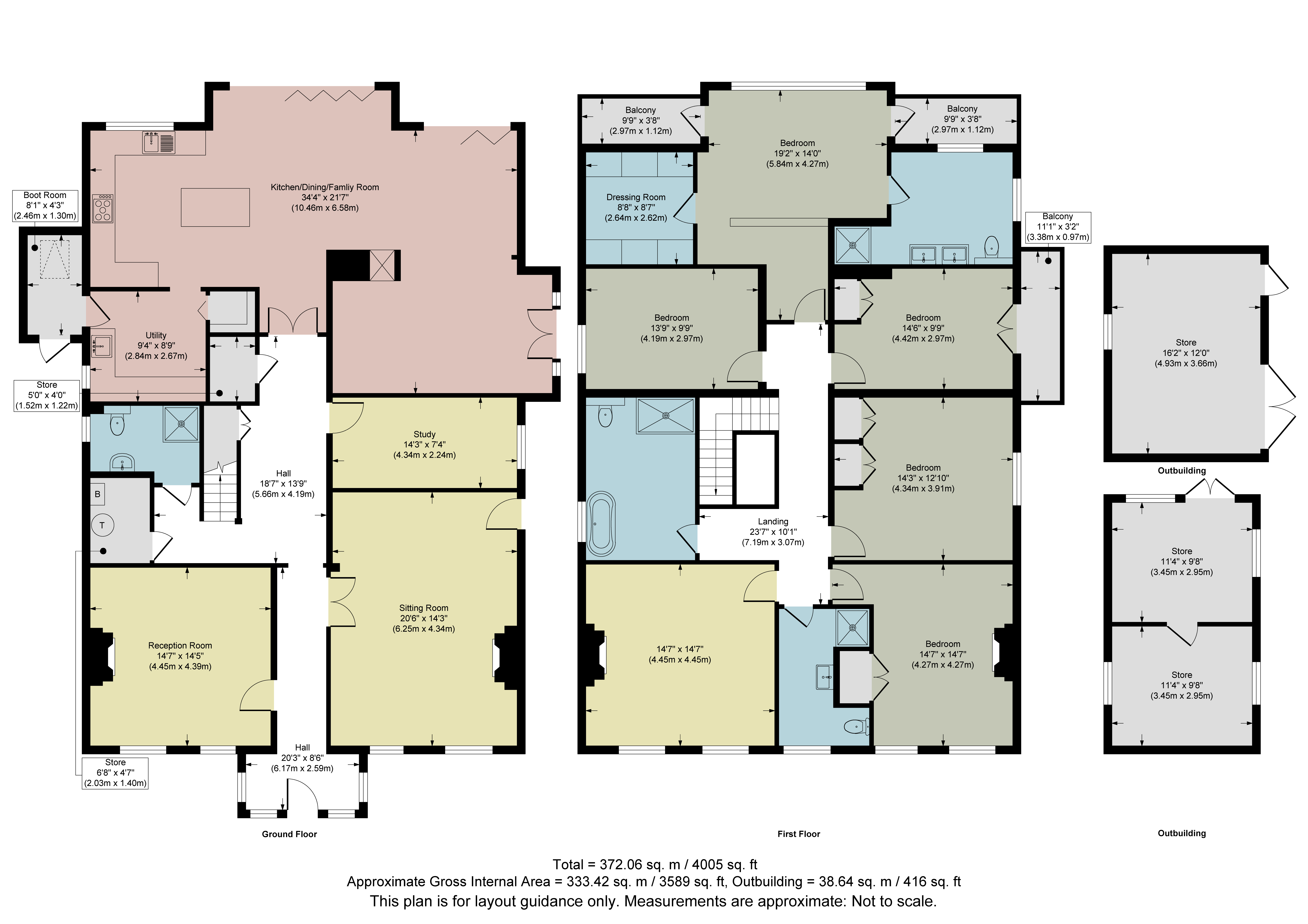 Moor House,, Moor Lane, Surrey floorplan