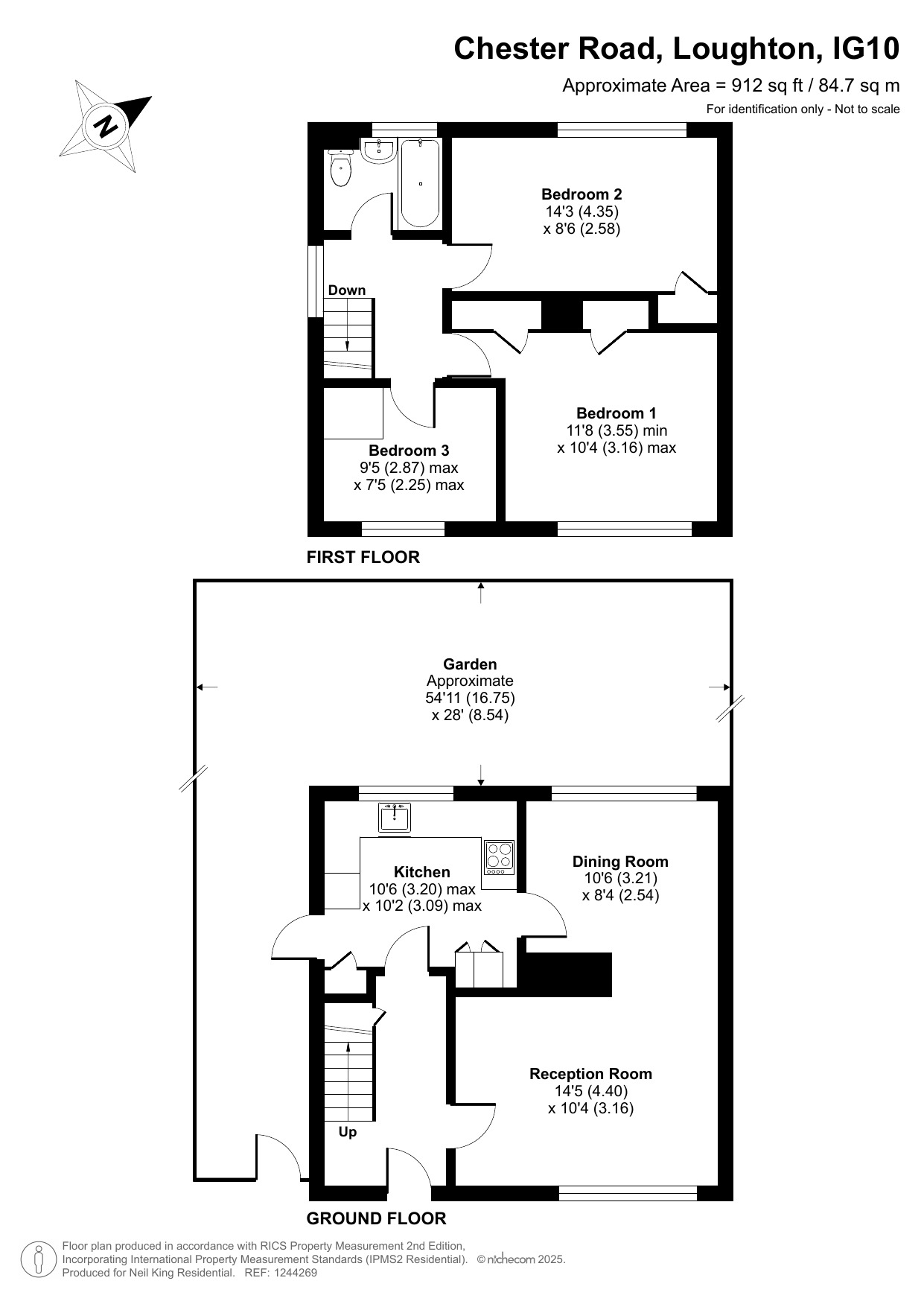 207, Chester Road, Loughton floorplan