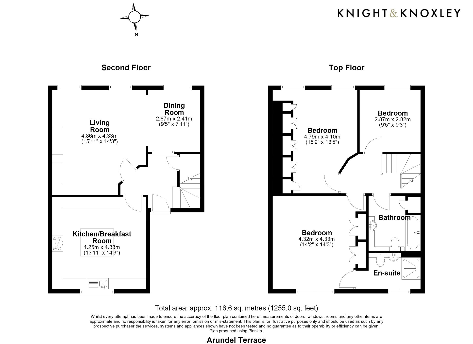 Flat 3, 2 Arundel Terrace, Brighton floorplan
