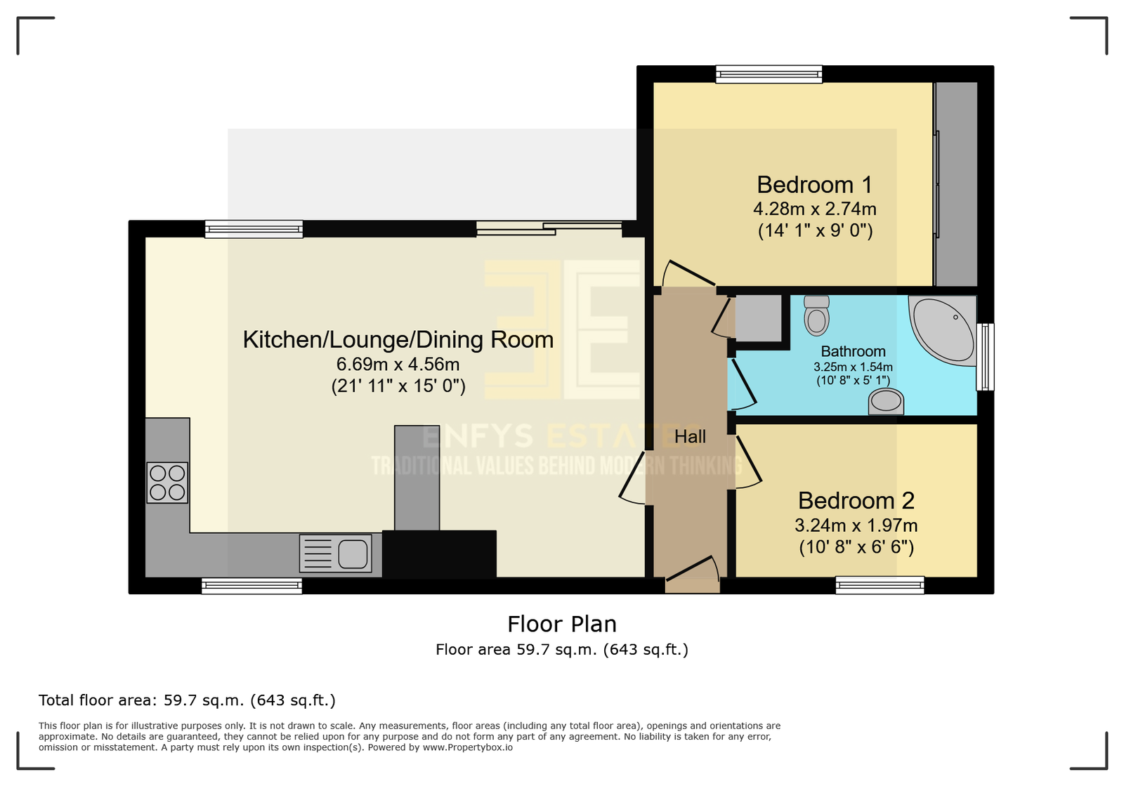 42, Deganwy Beach, Conwy floorplan