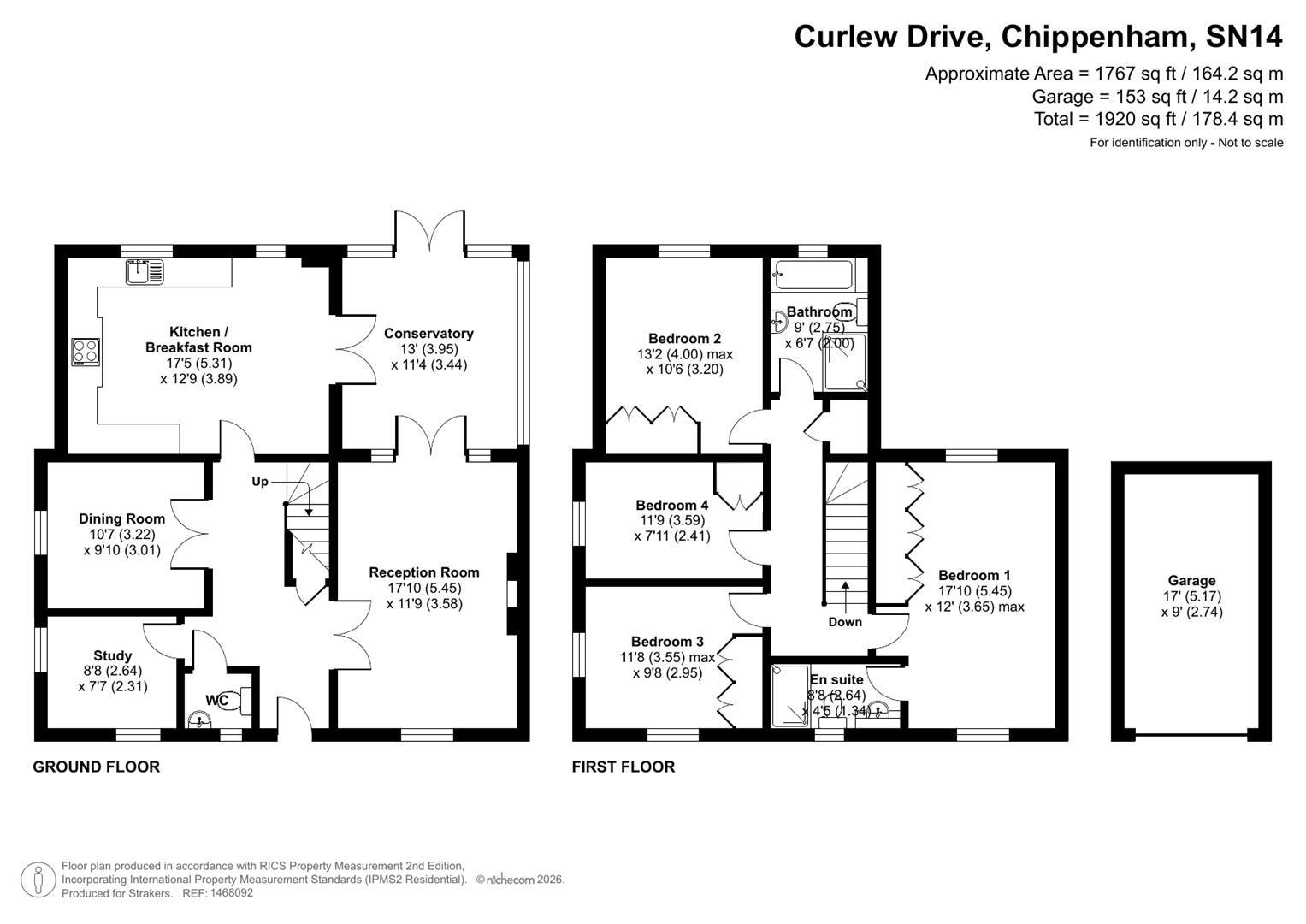 53, Curlew Drive, Chippenham floorplan
