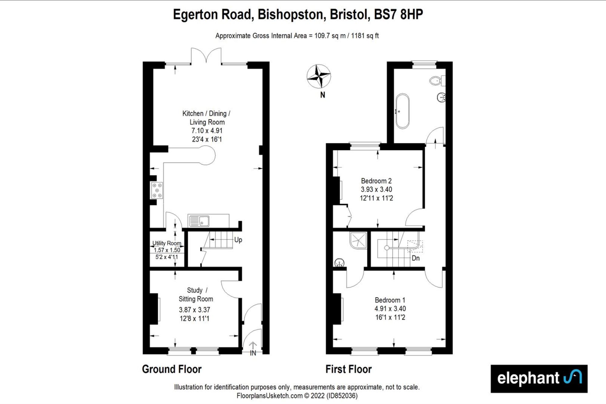 68 Egerton Road, Bristol floorplan