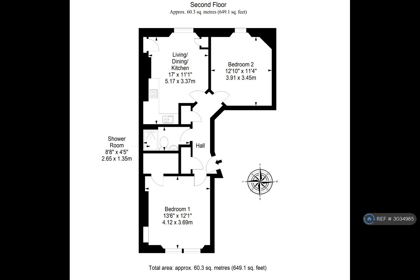 Belhaven Terrace, Belhaven Terrace, Edinburgh floorplan