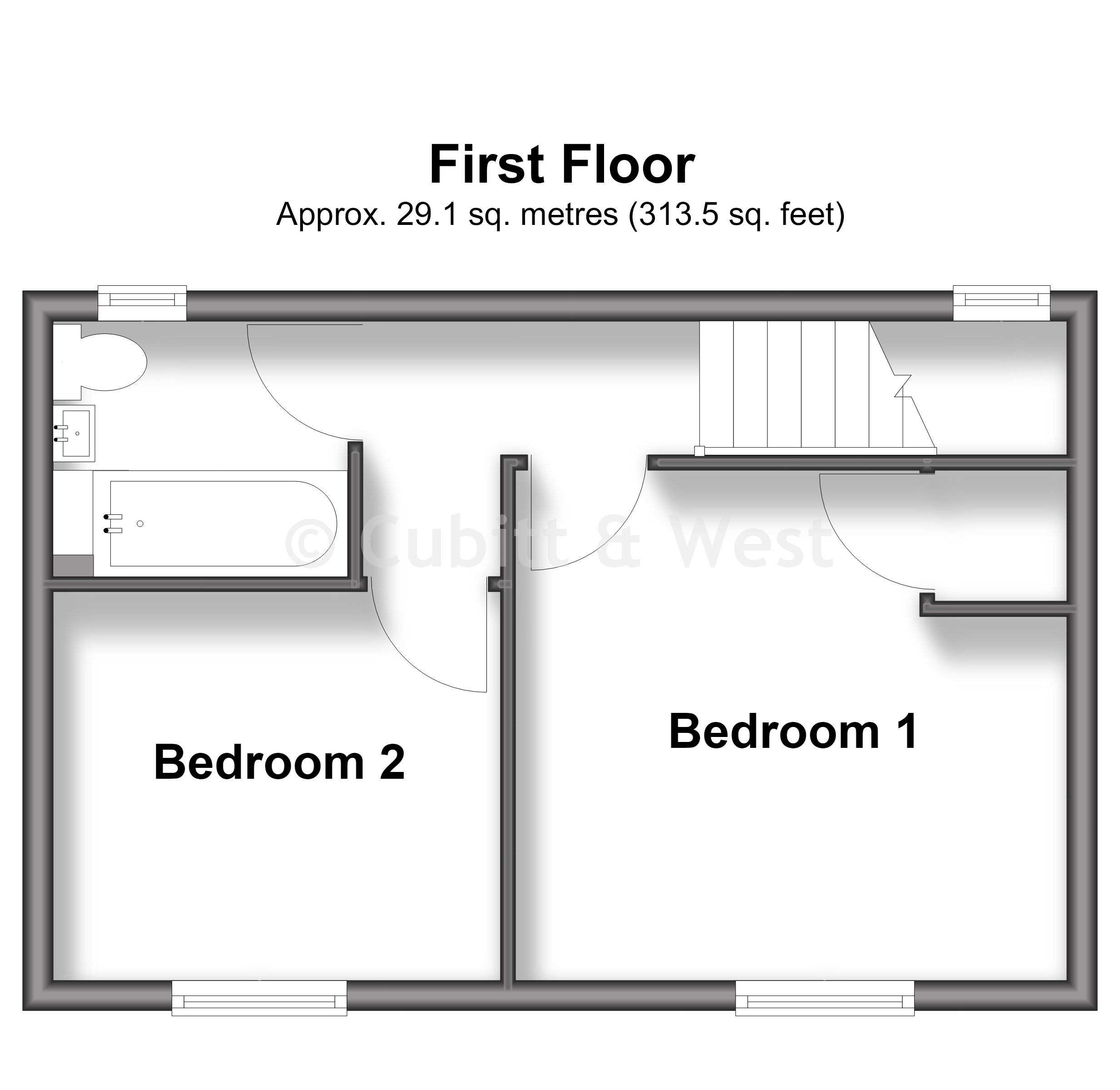3, Woodcote Mews, Wallington floorplan